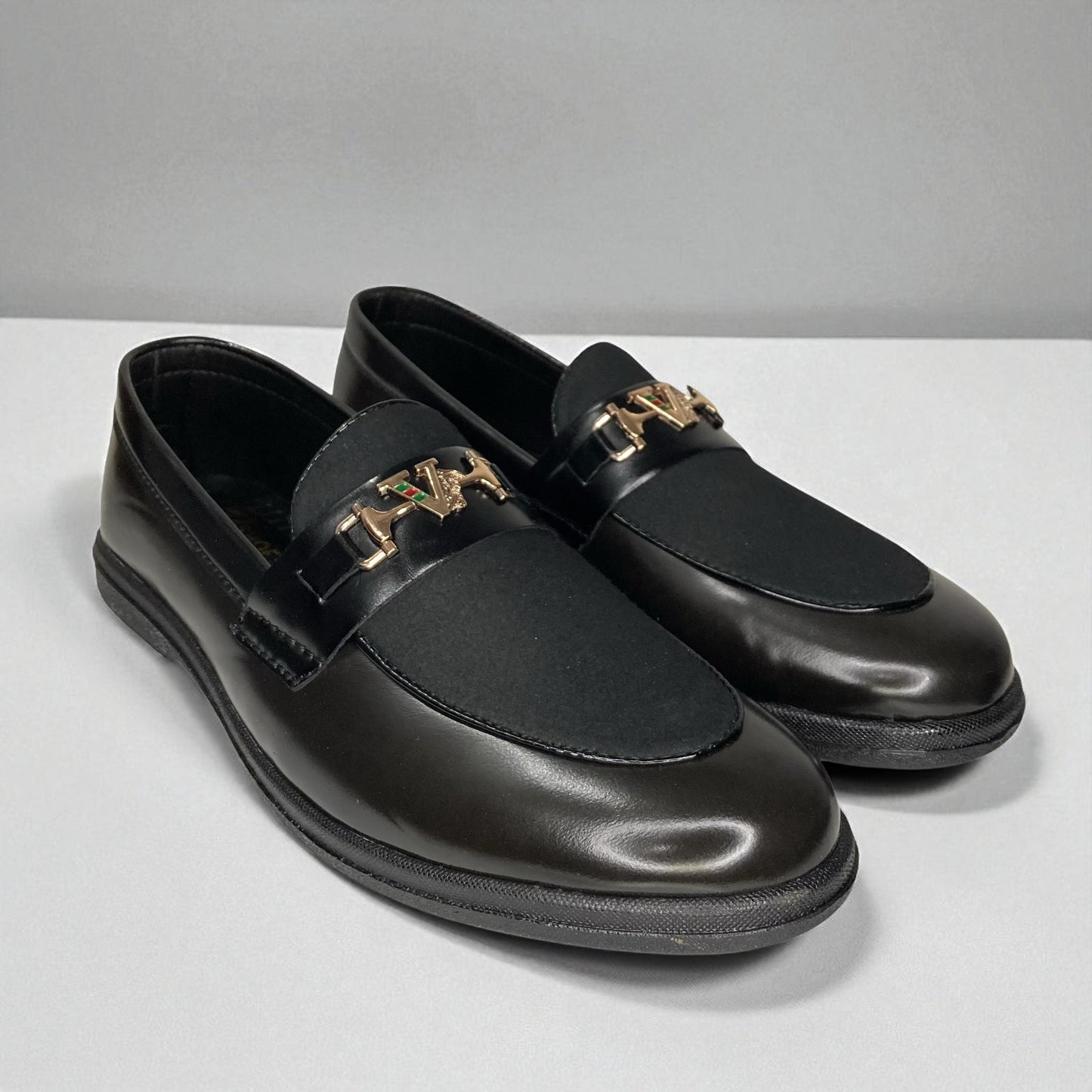 Suede Loafers - Black