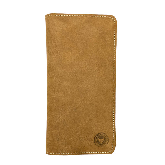 Premium Bull & Buffalo Pull-up Leather Long Wallet