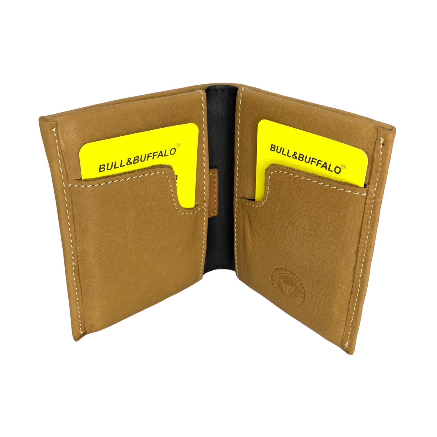 Premium Bull & Buffalo Leather Book Minifold Wallet