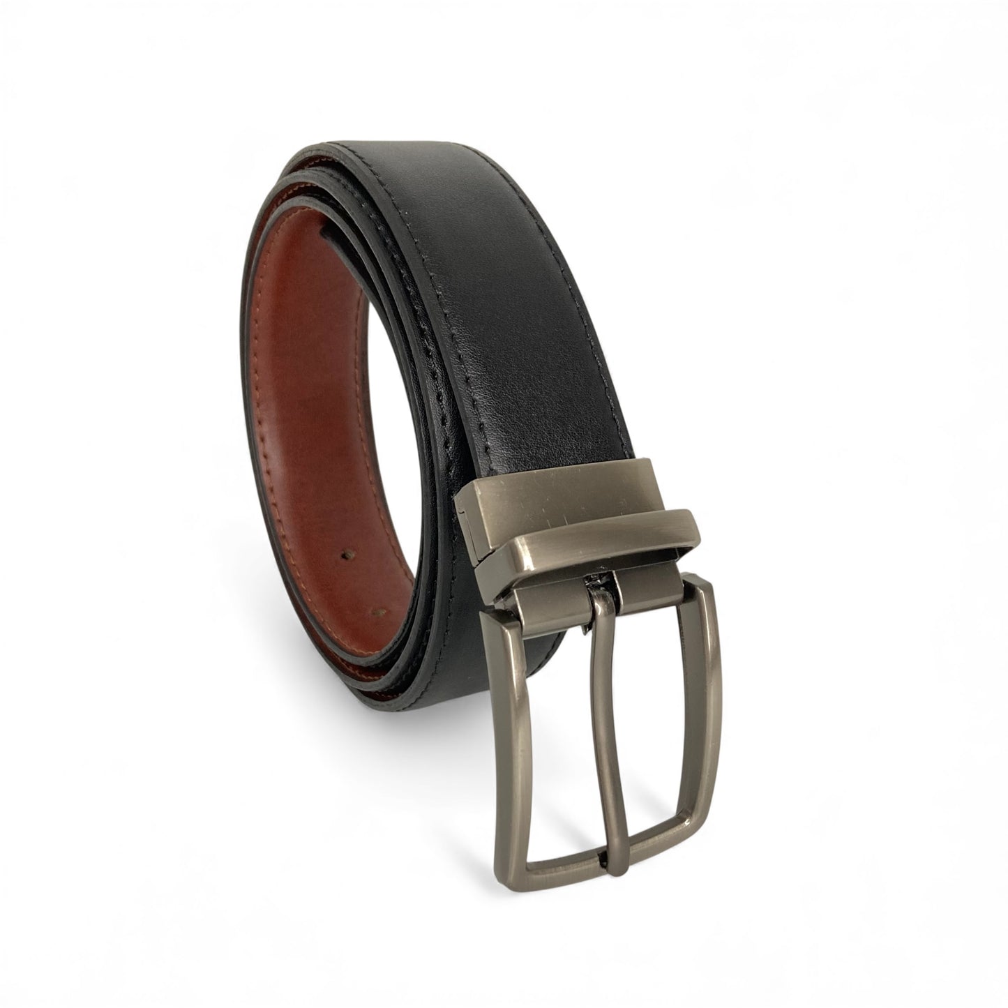 Premium Bull & Buffalo Leather Belt for Men Pure Formal, 35mm Wide, Double-Sided Reversible
