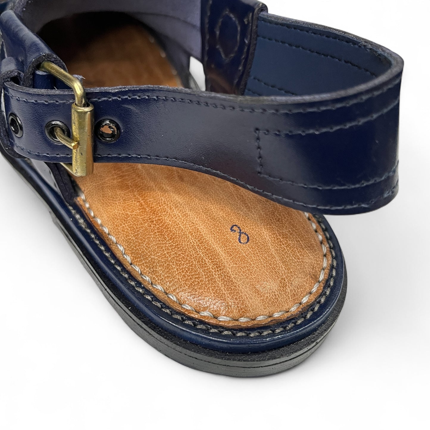 Classic Peshawari chappal - Original Charsadda - Blue