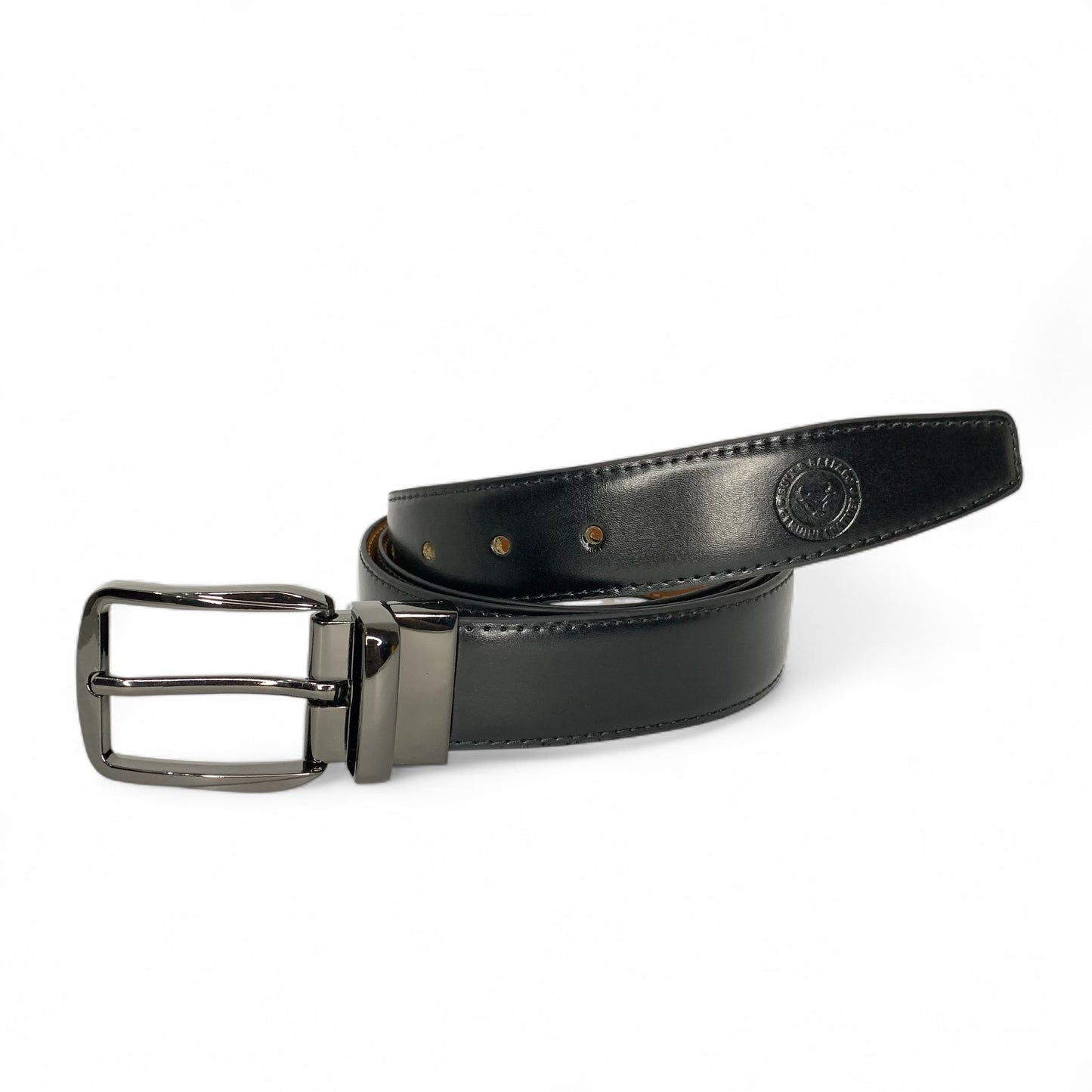 Premium Bull & Buffalo 2 in 1 Leather Belt with Reversible Buckle - 35mm Formal