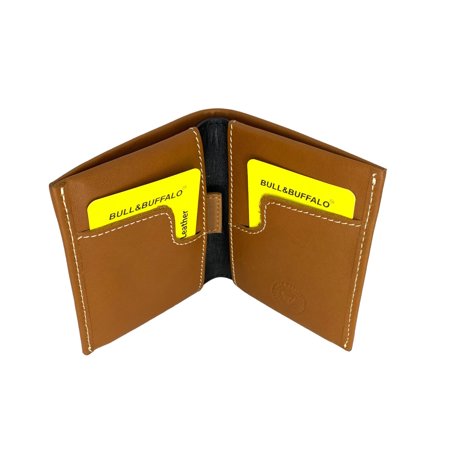 Premium Bull & Buffalo Leather Book Minifold Wallet