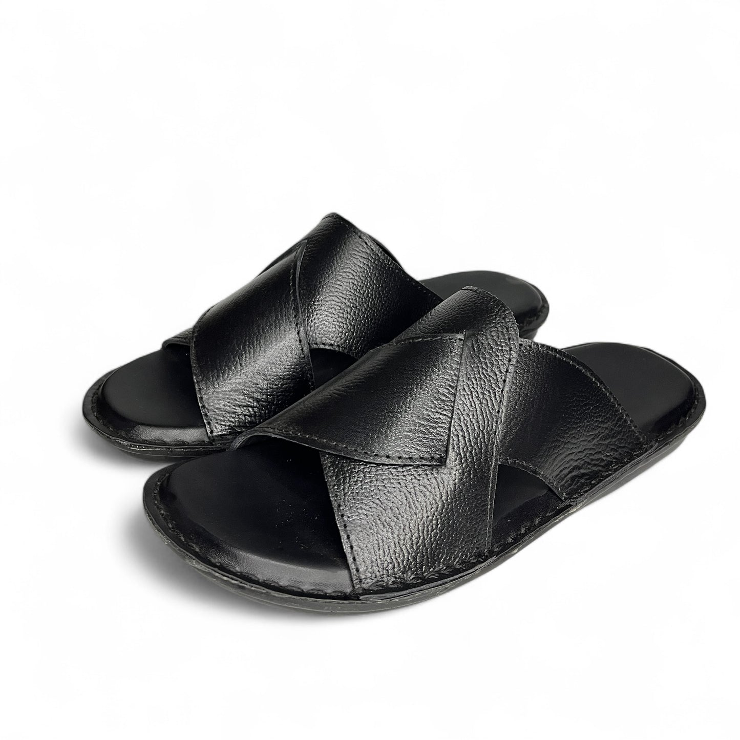 Comfort Slippers - Black Milled