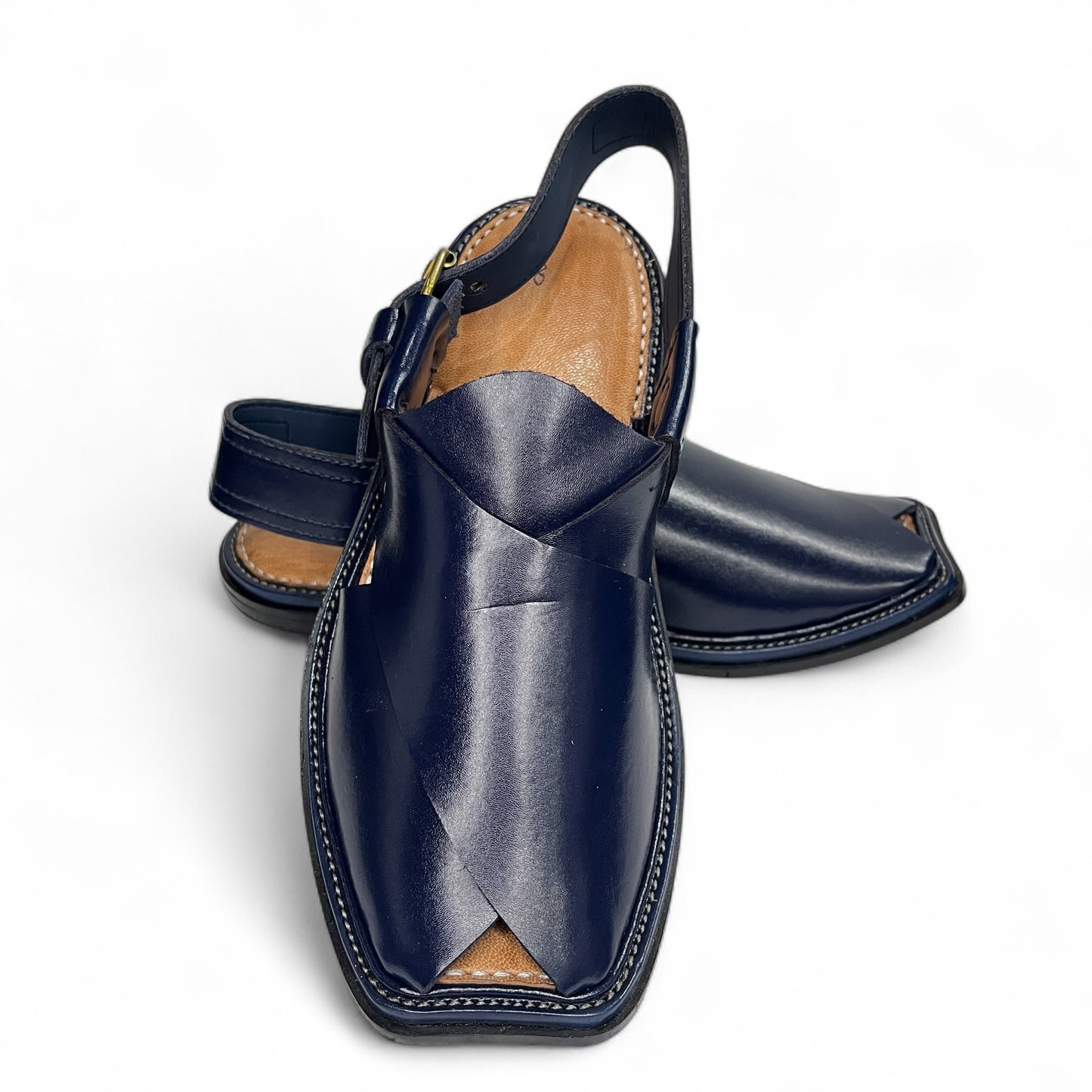Classic Peshawari chappal - Original Charsadda - Blue