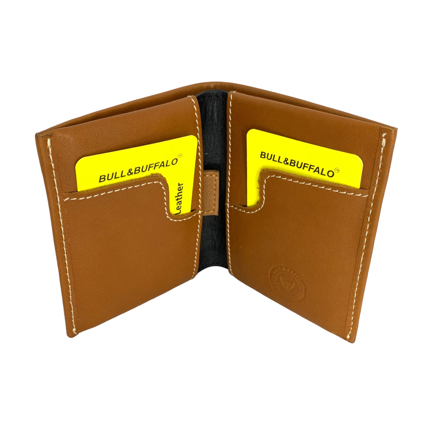 Premium Bull & Buffalo Leather Book Minifold Wallet