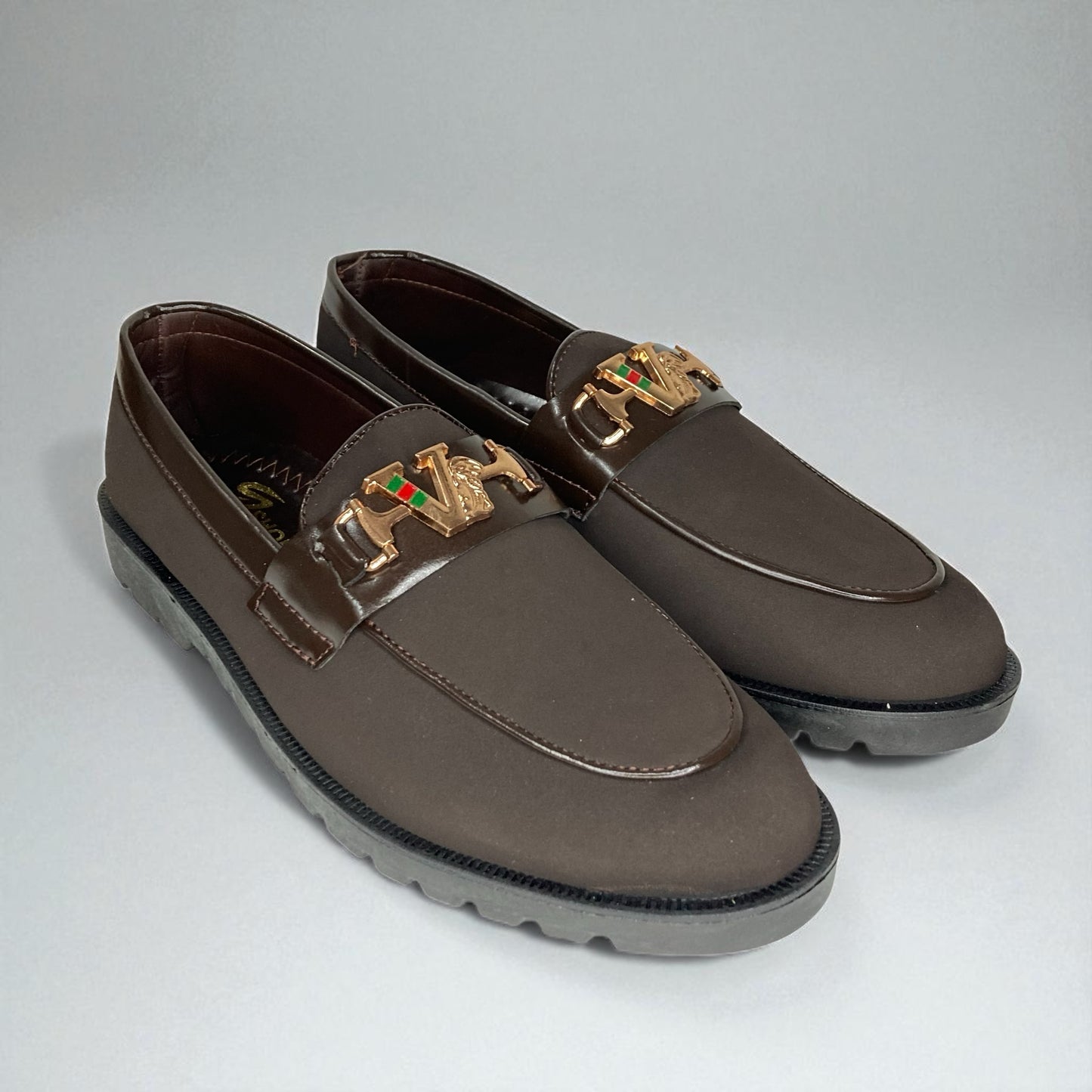 Suede Loafers - Navy Blue