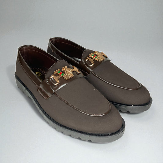 Suede Loafers - Navy Blue