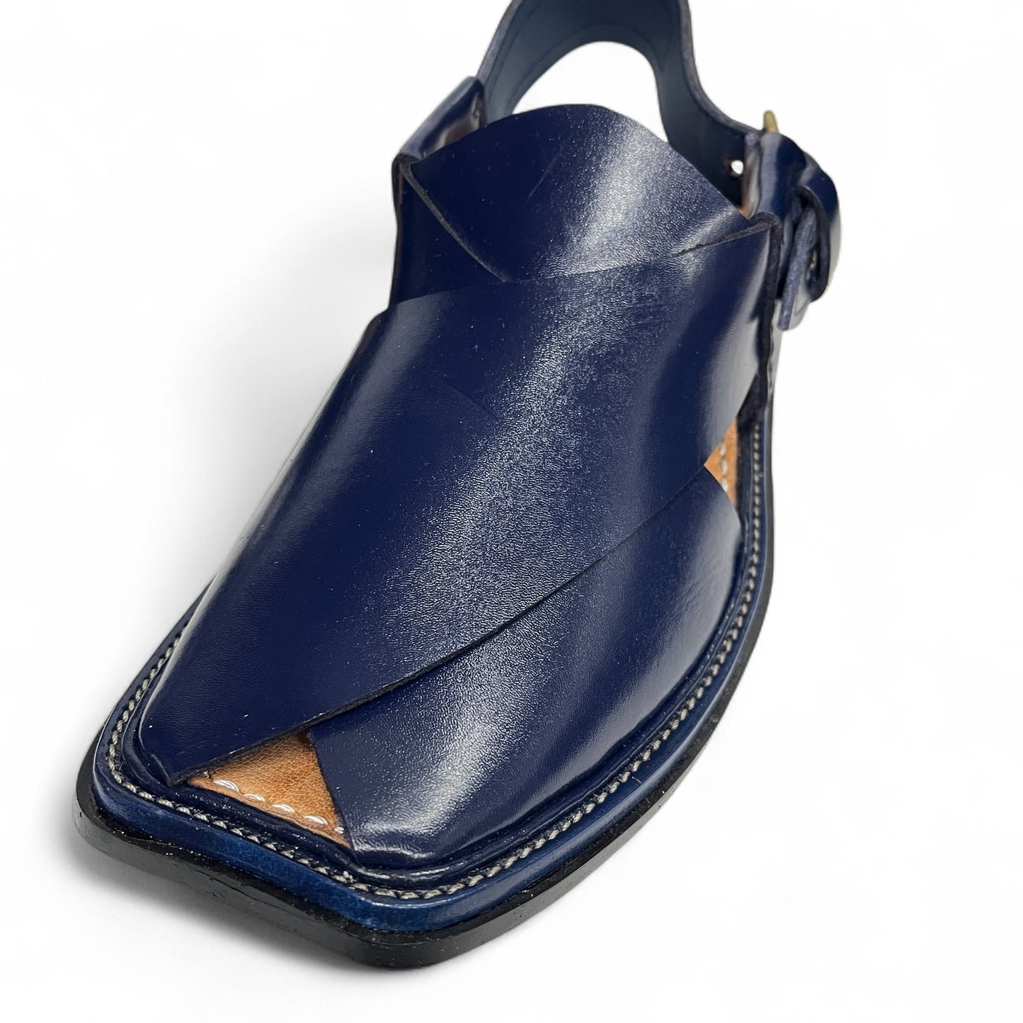 Classic Peshawari chappal - Original Charsadda - Blue