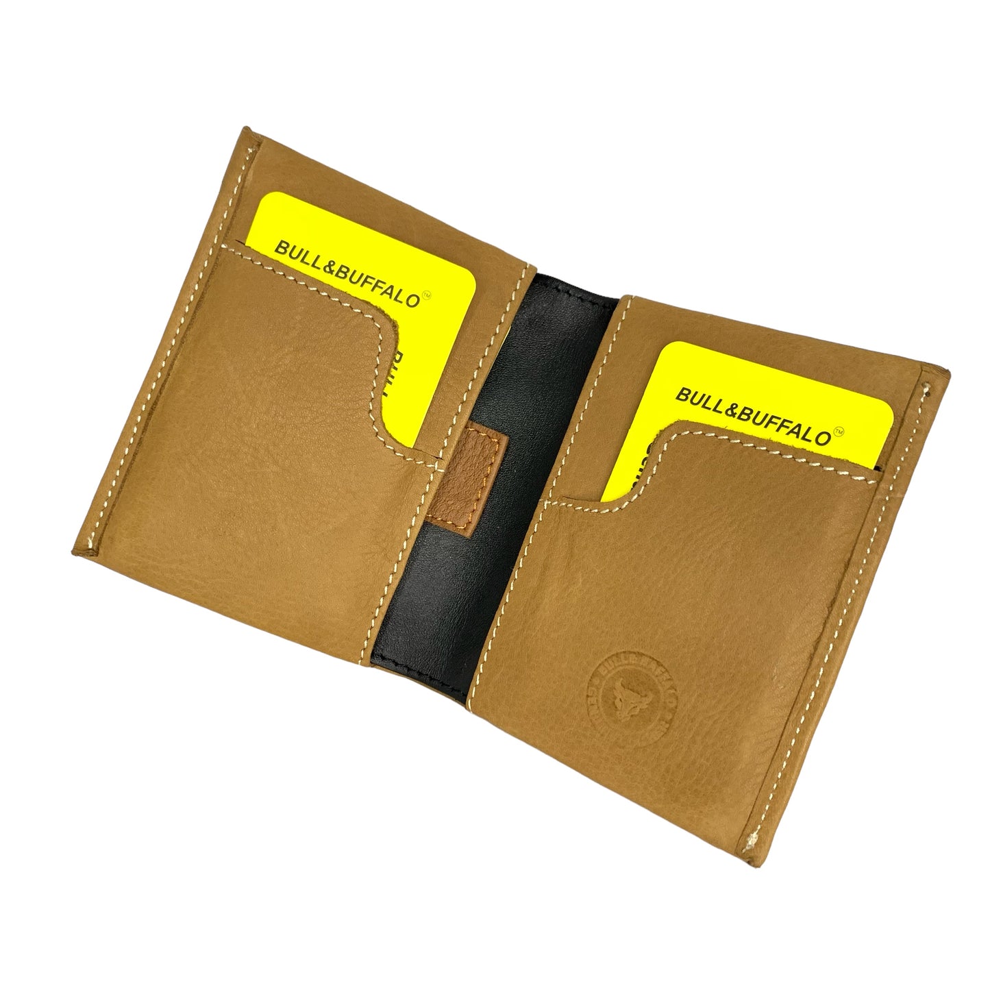 Premium Bull & Buffalo Leather Book Minifold Wallet