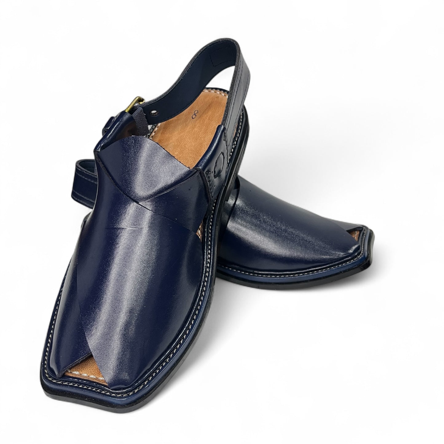 Classic Peshawari chappal - Original Charsadda - Blue