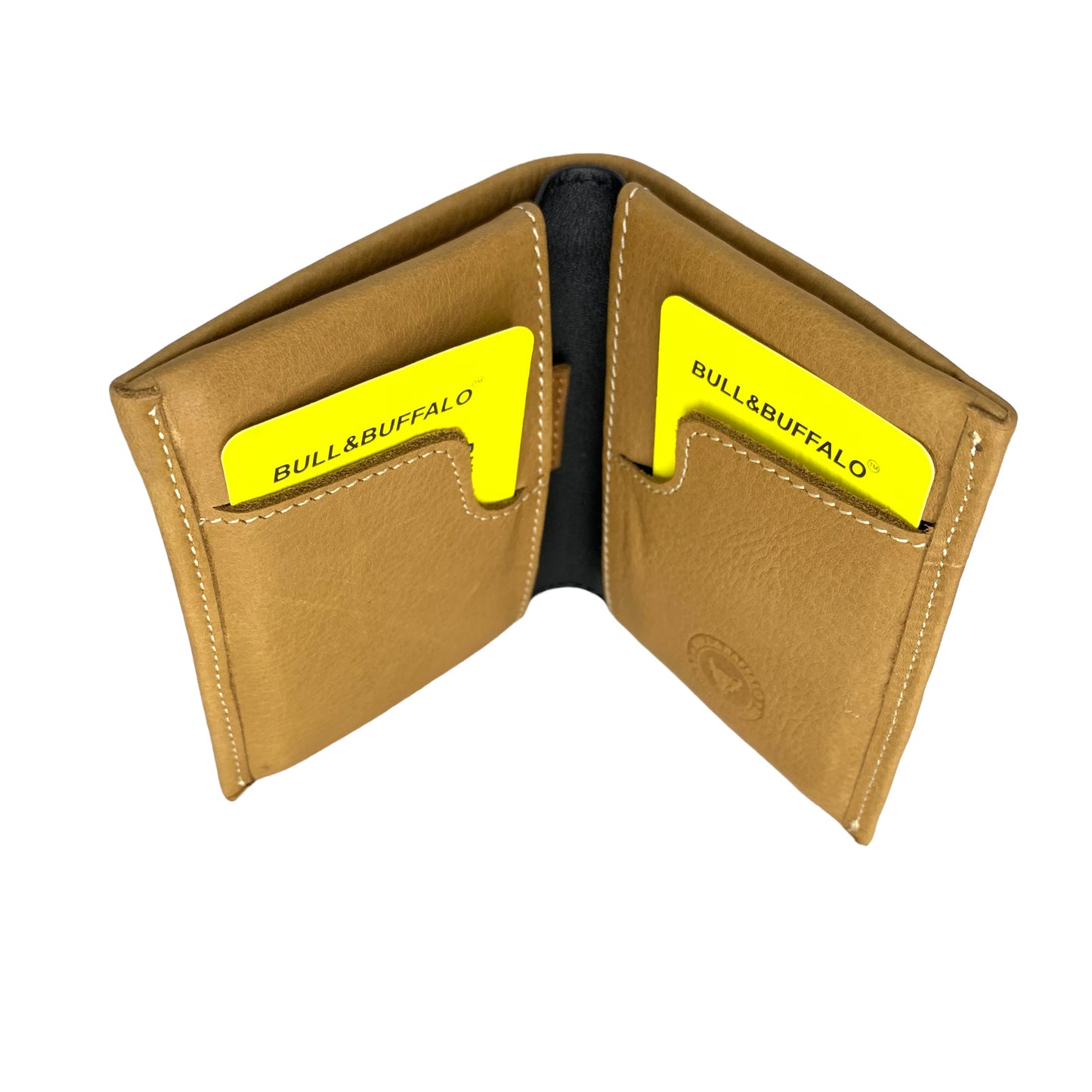 Premium Bull & Buffalo Leather Book Minifold Wallet