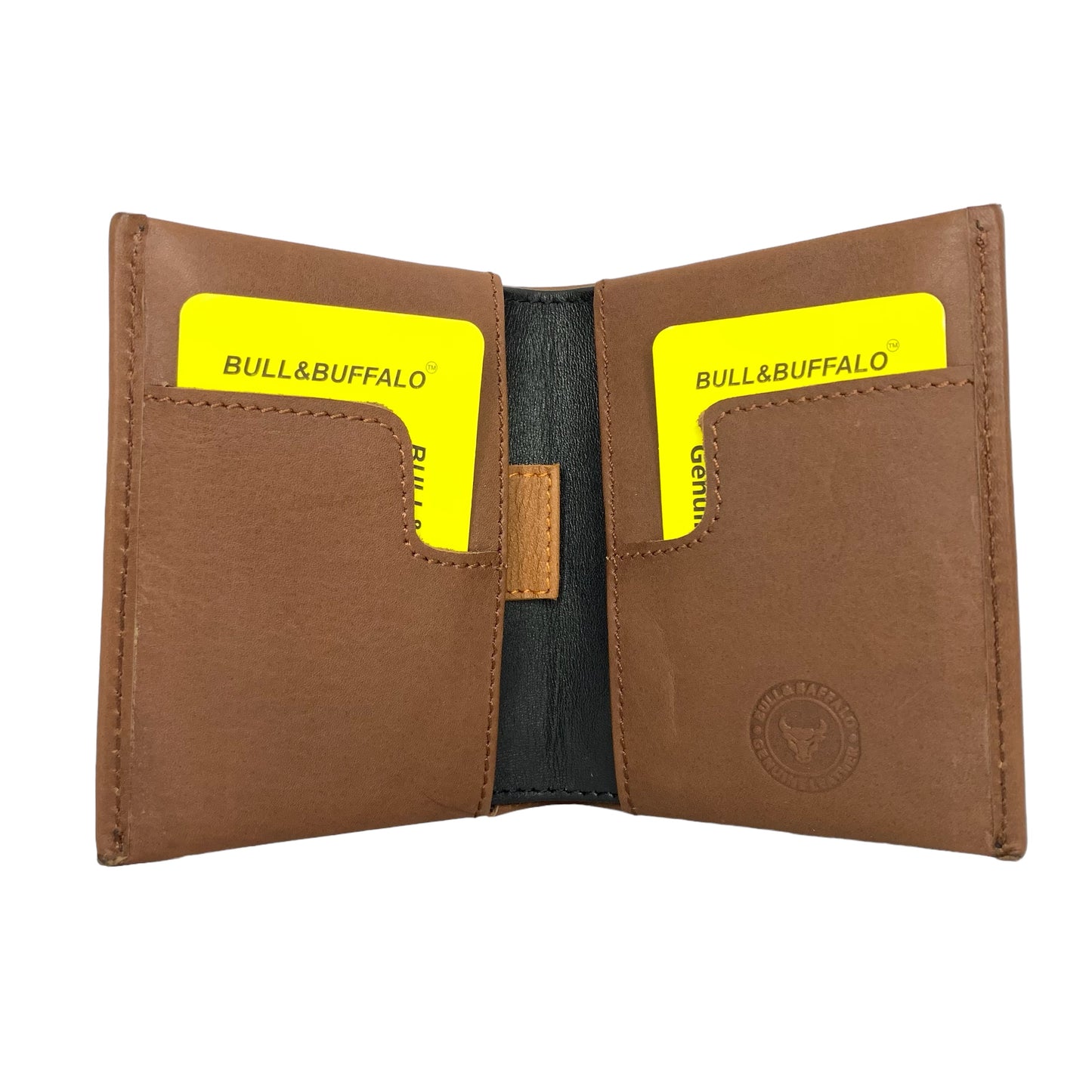 Premium Bull & Buffalo Leather Book Minifold Wallet