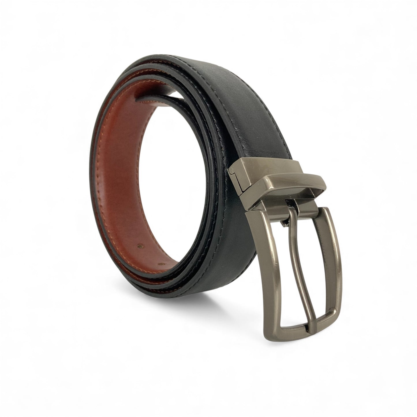 Premium Bull & Buffalo Leather Belt for Men Pure Formal, 35mm Wide, Double-Sided Reversible