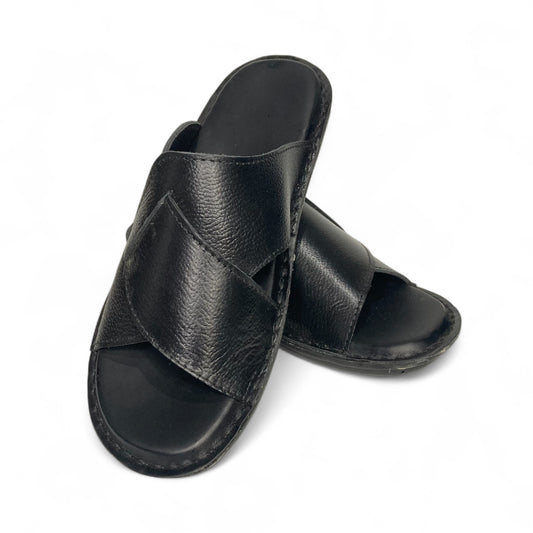 Comfort Slippers - Black Milled