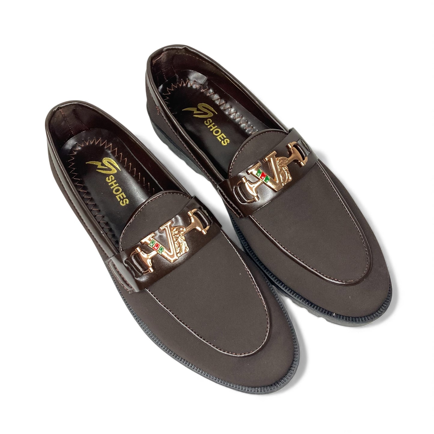 Suede Loafers - Navy Blue