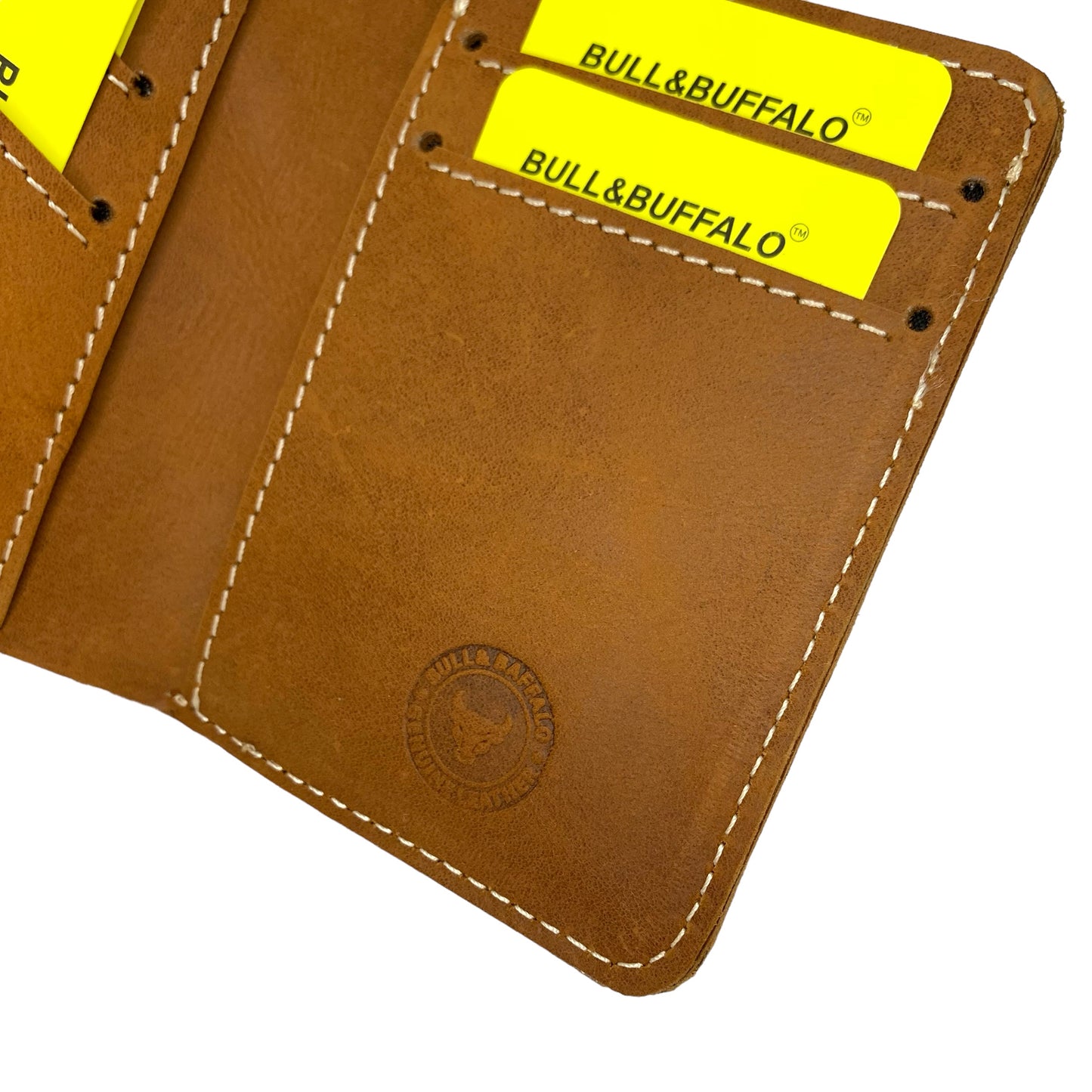 Premium Bull & Buffalo Pull-up Leather Book Wallet