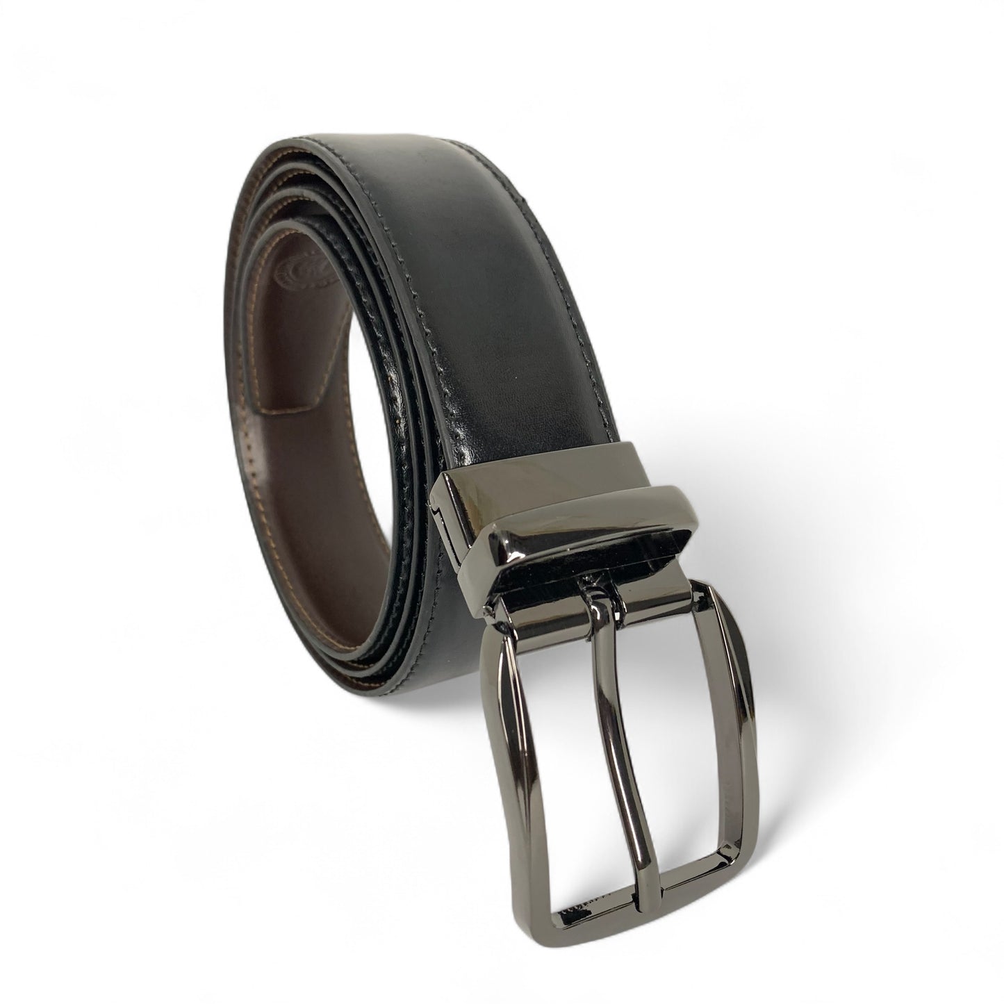 Premium Bull & Buffalo Leather Belt with Reversible Buckle - 35mm Formal