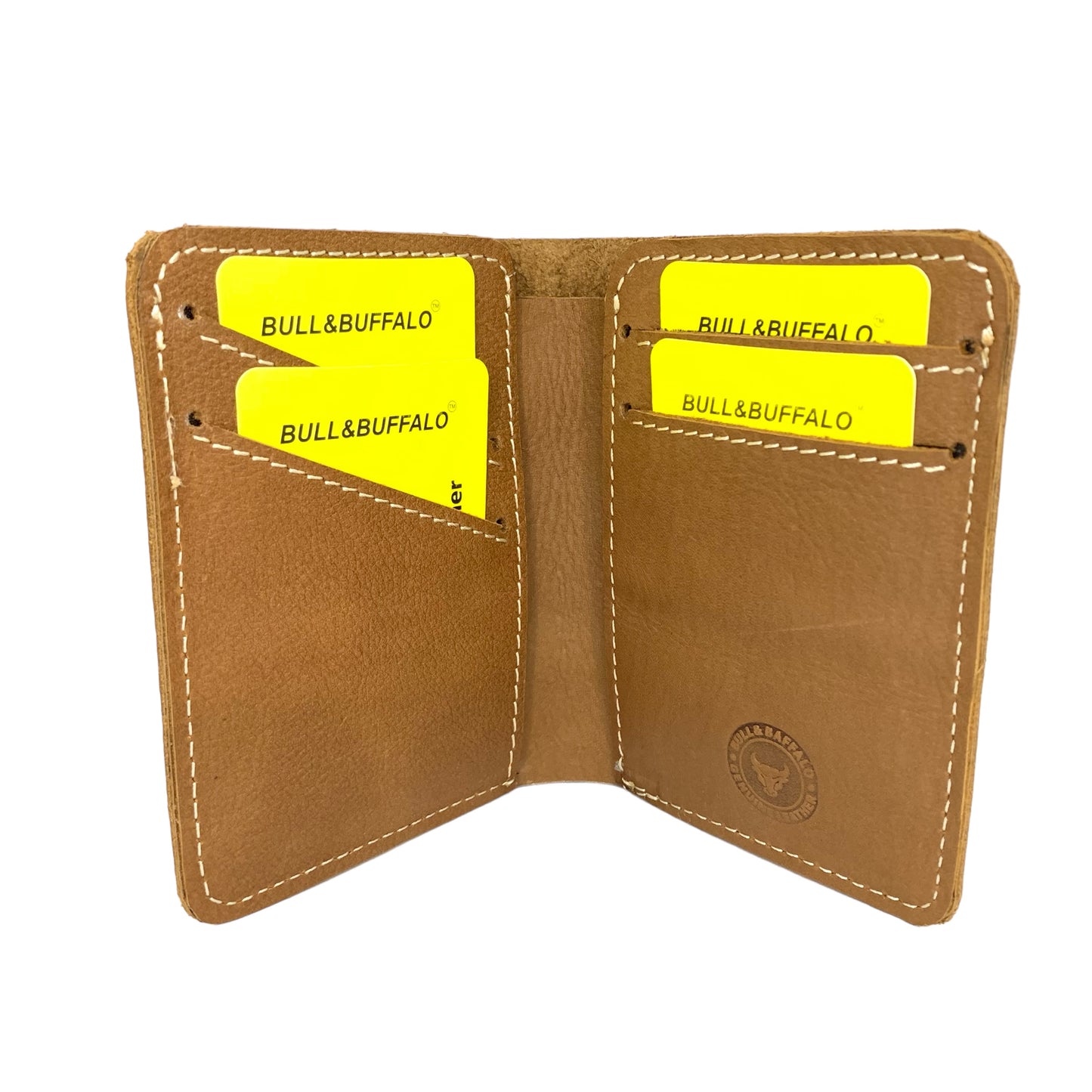 Premium Bull & Buffalo Pull-up Leather Book Wallet