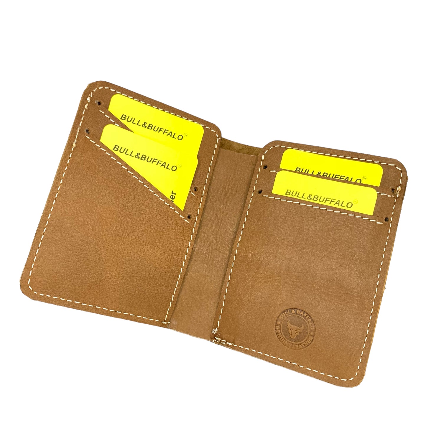 Premium Bull & Buffalo Pull-up Leather Book Wallet