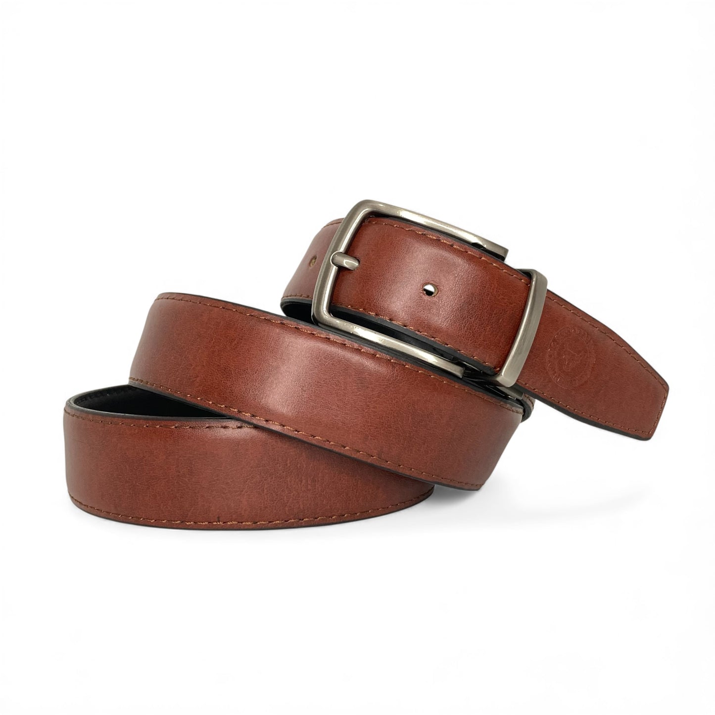 Premium Bull & Buffalo Leather Belt for Men Pure Formal, 35mm Wide, Double-Sided Reversible
