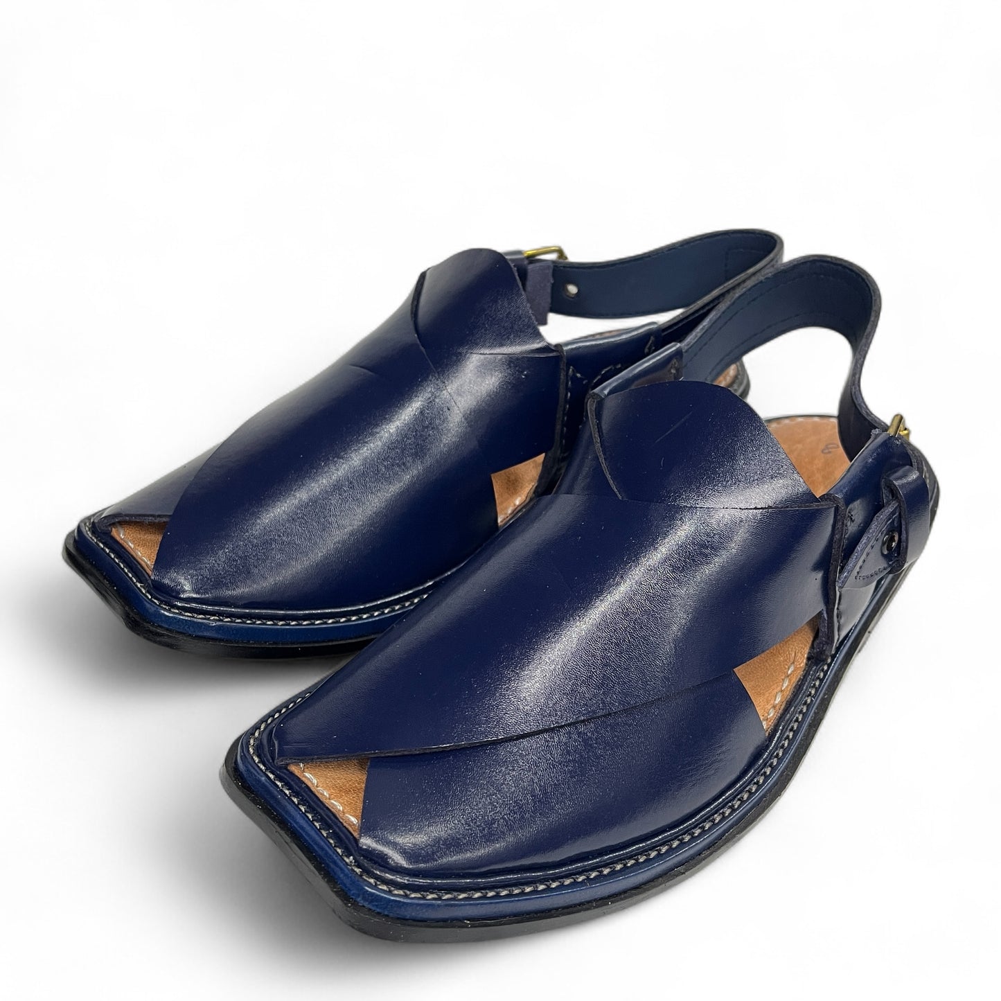 Classic Peshawari chappal - Original Charsadda - Blue