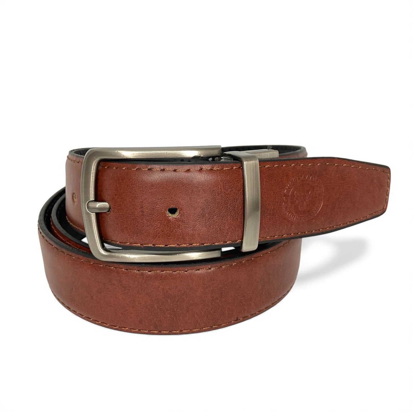 Premium Bull & Buffalo Leather Belt for Men Pure Formal, 35mm Wide, Double-Sided Reversible