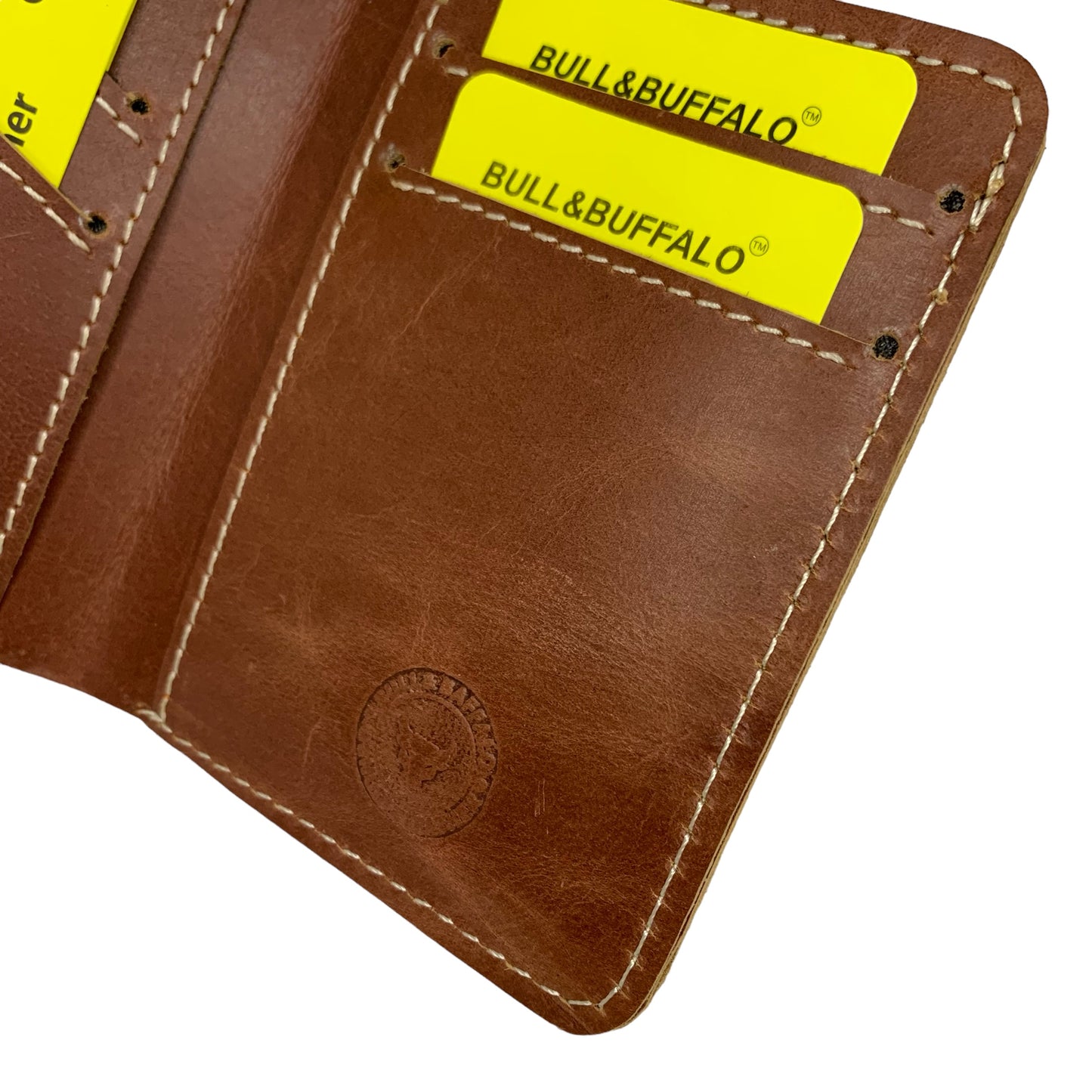 Premium Bull & Buffalo Pull-up Leather Book Wallet