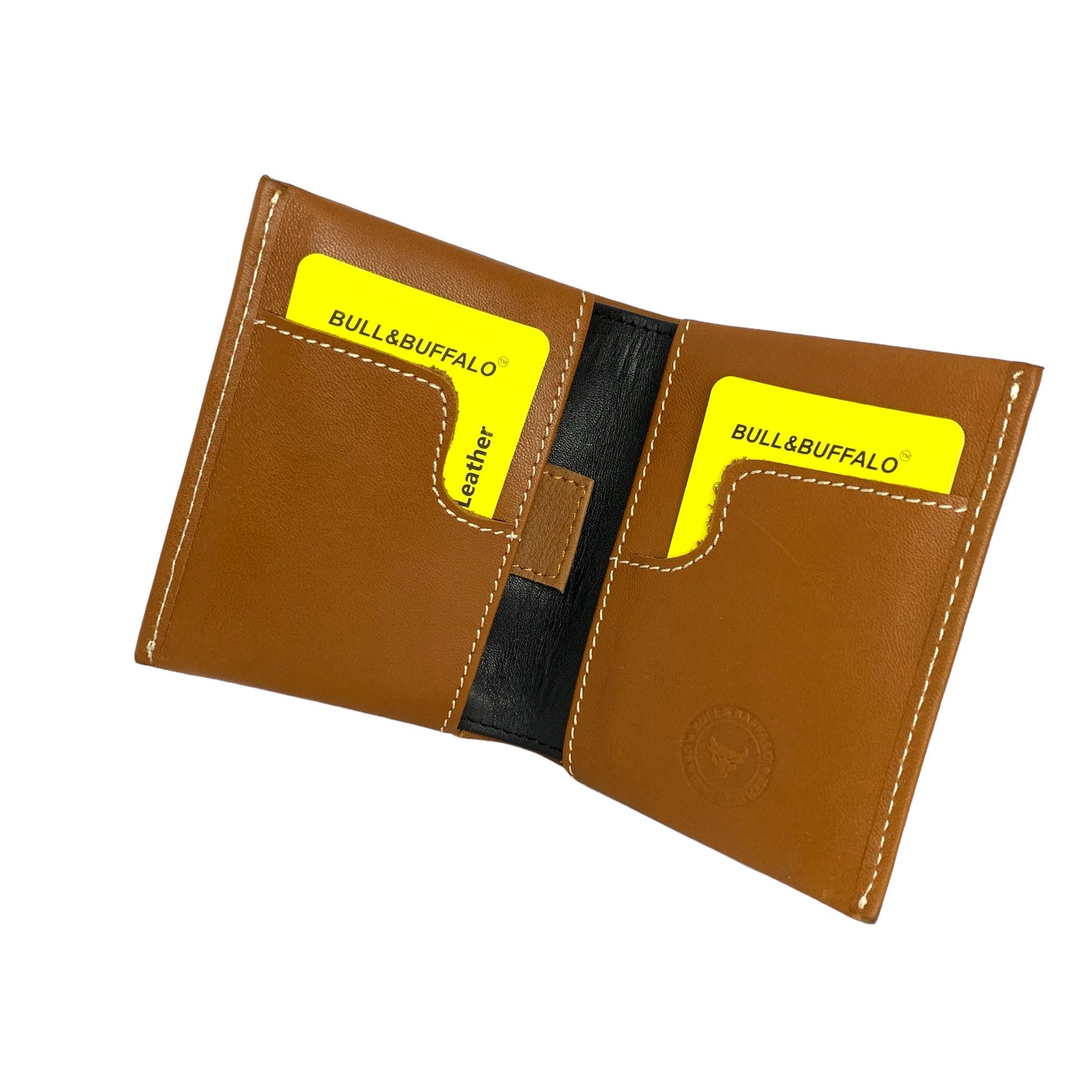 Premium Bull & Buffalo Leather Book Minifold Wallet