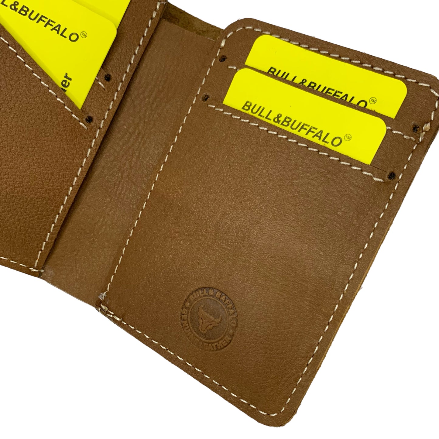 Premium Bull & Buffalo Pull-up Leather Book Wallet