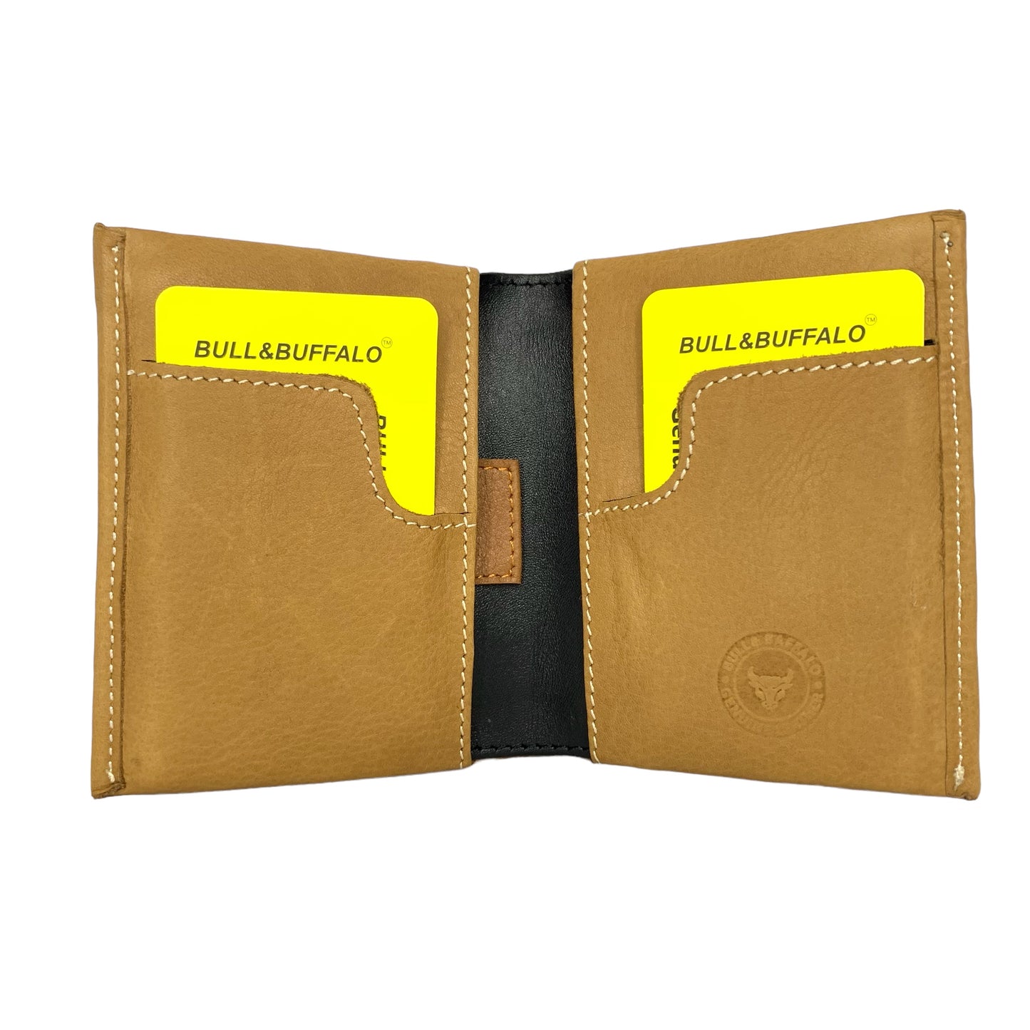 Premium Bull & Buffalo Leather Book Minifold Wallet