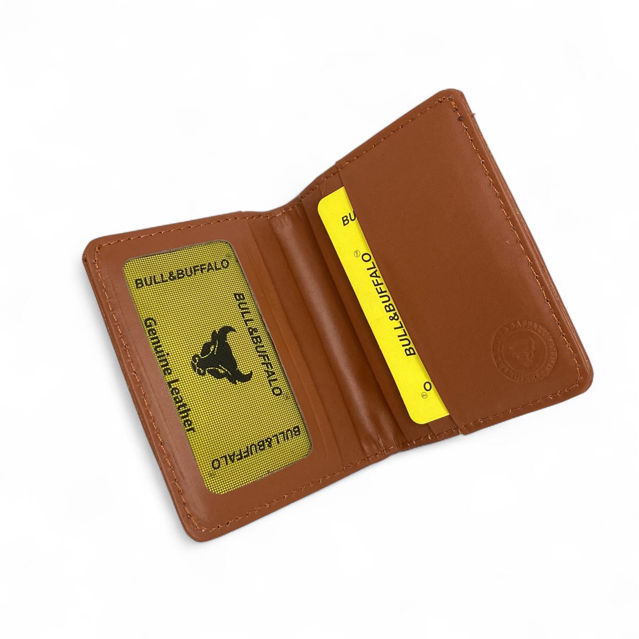 Premium Bull & Buffalo Leather Mini Cardholder Wallet 100% Pure Leather, Export Quality