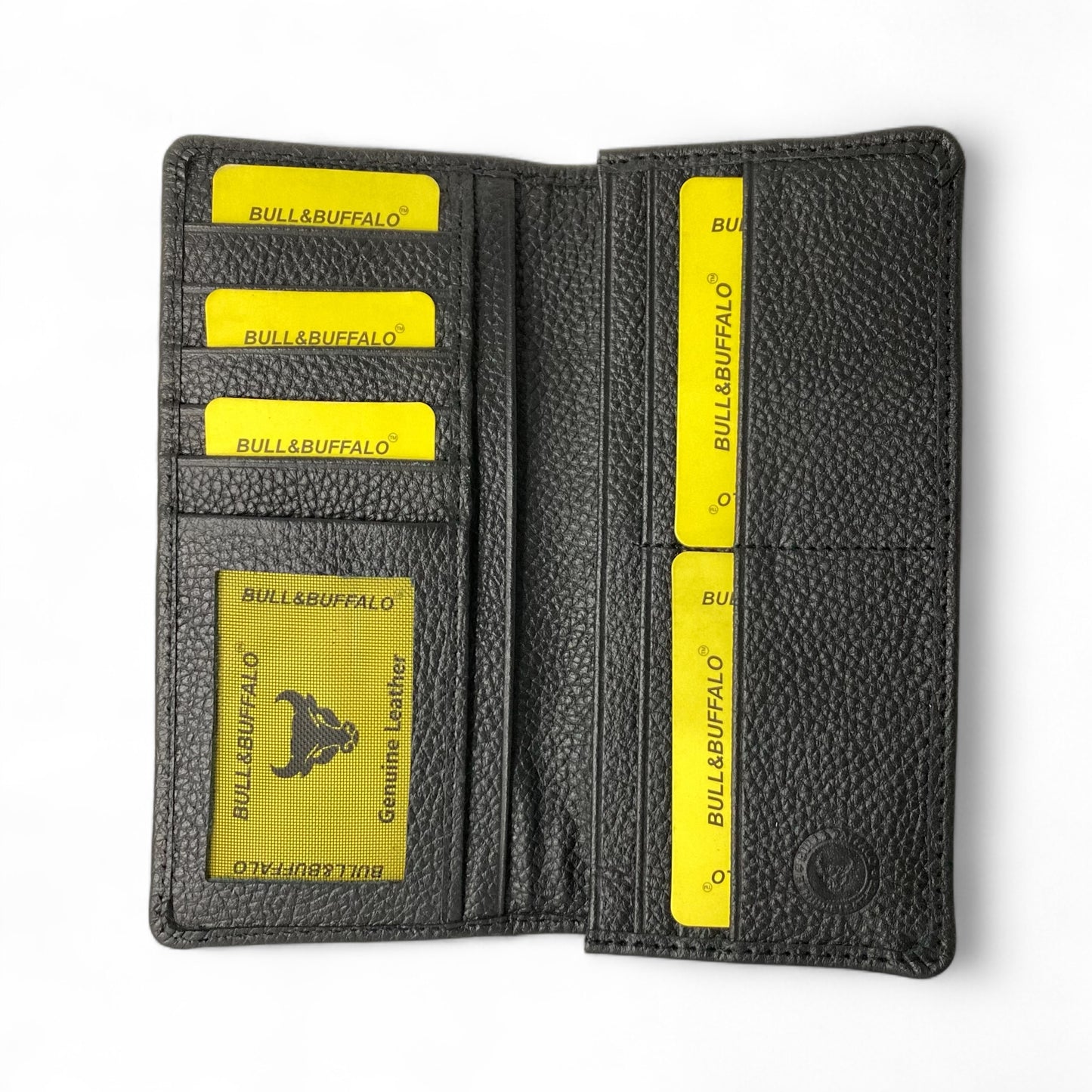 Premium Bull & Buffalo Leather Long Wallet