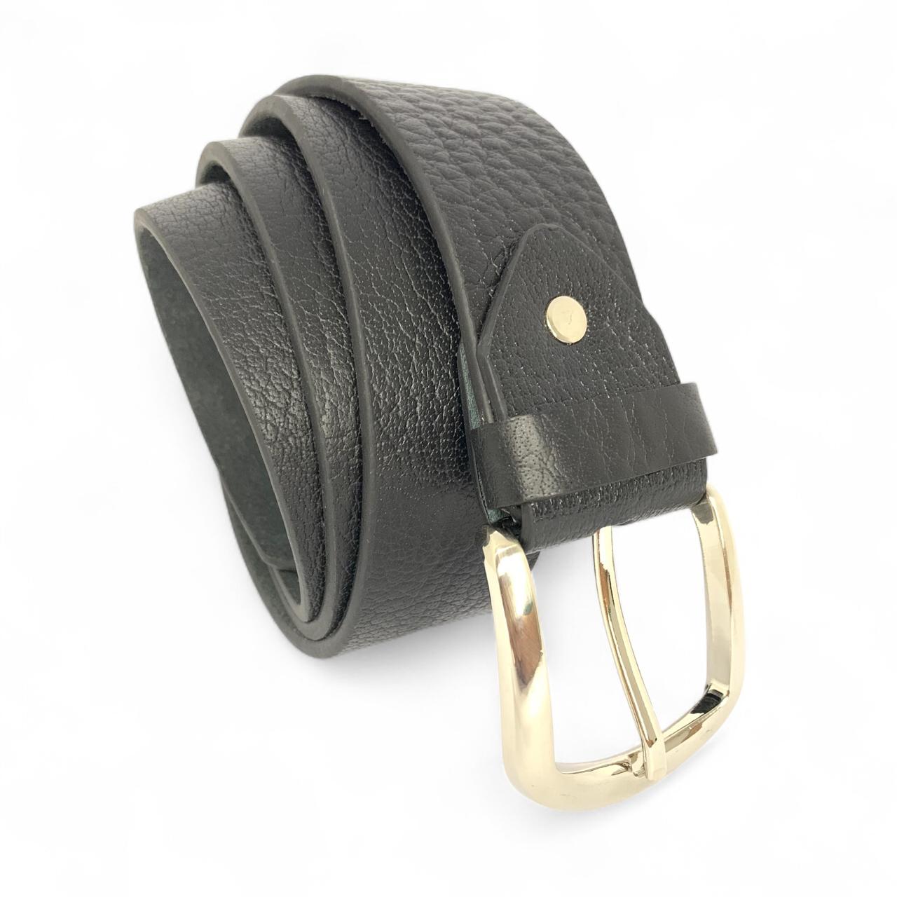 "Premium Bull & Buffalo Leather Belt for Men - 40mm Wide, Perfect for Jeans"