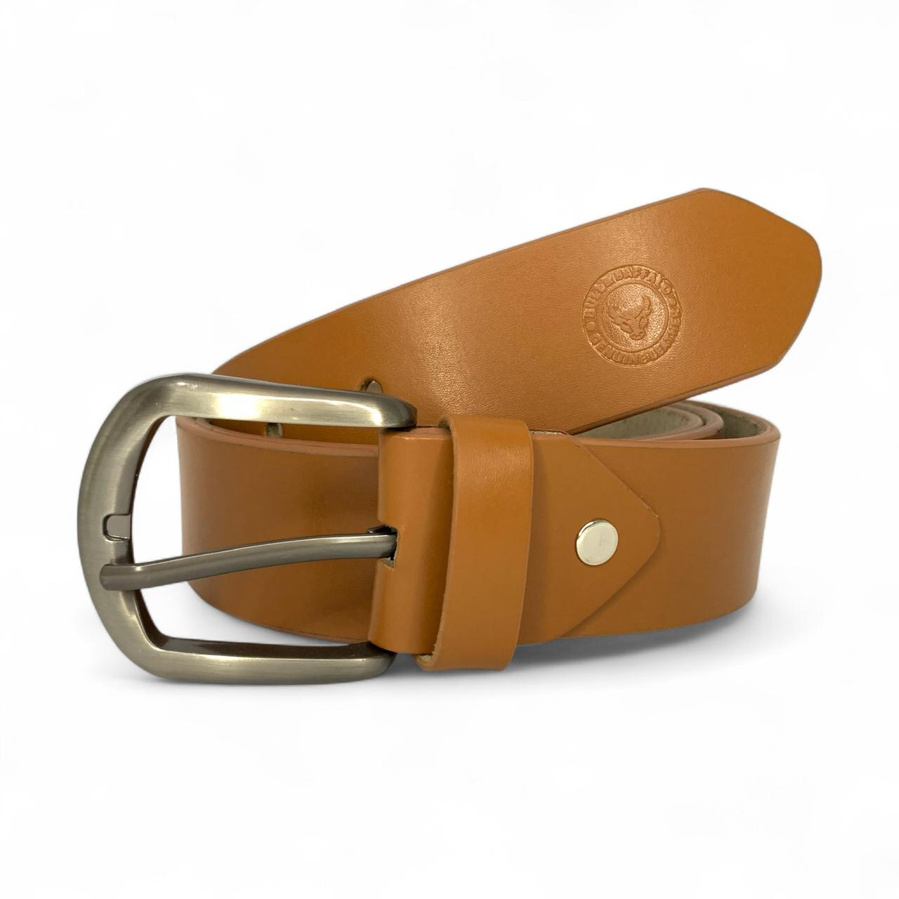 Premium Bull & Buffalo Leather Belt for Men Semi-Formal, 40mm Wide