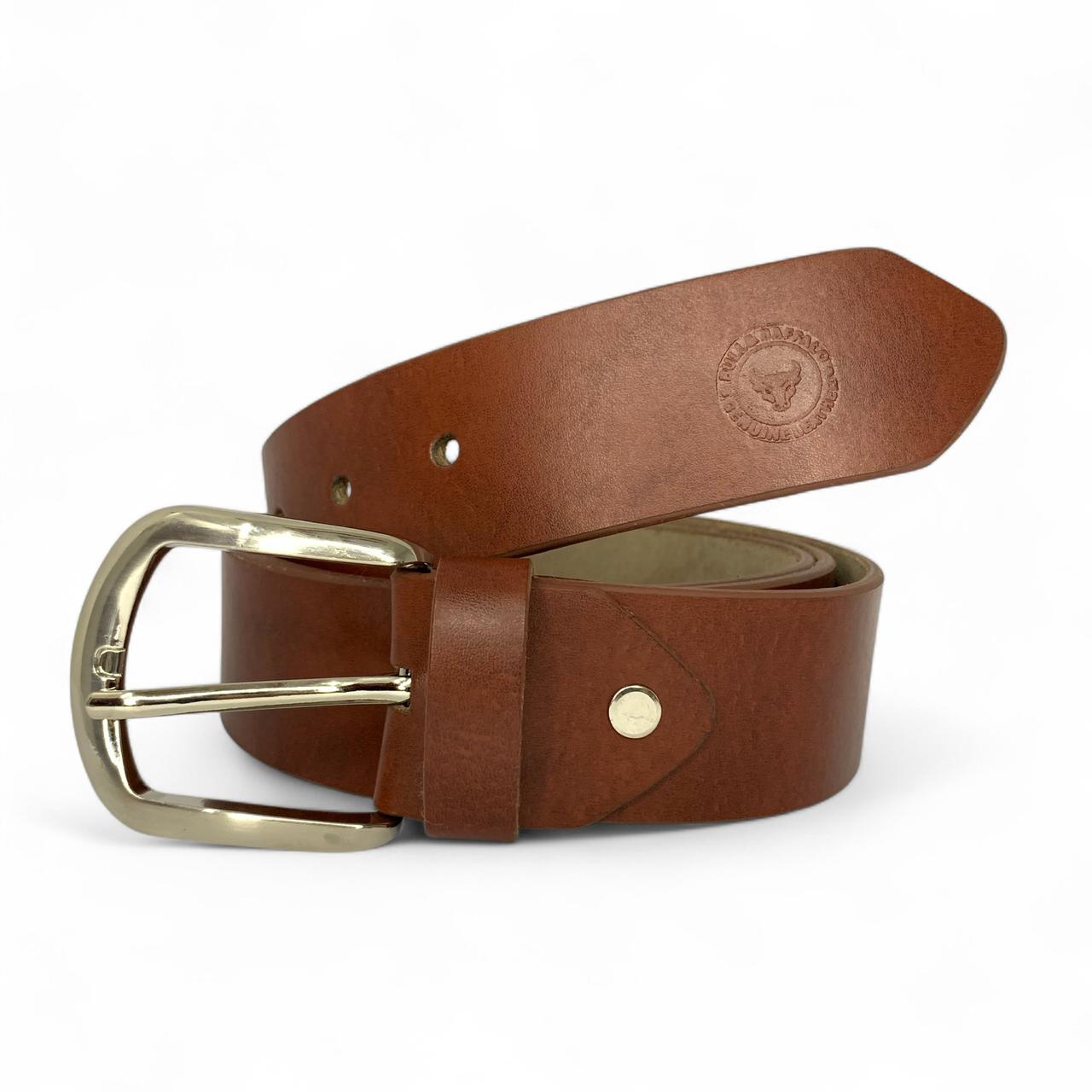 Premium Bull & Buffalo Leather Belt for Men Semi-Formal, 40mm Wide