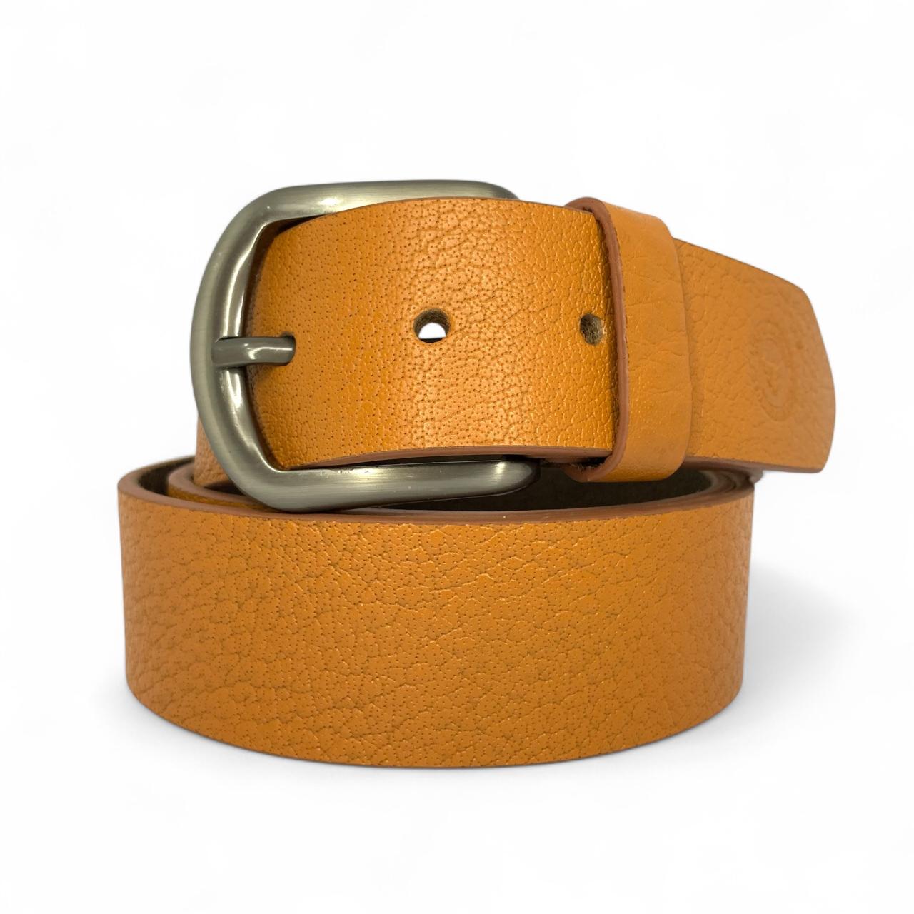 "Premium Bull & Buffalo Leather Belt for Men - 40mm Wide, Perfect for Jeans"