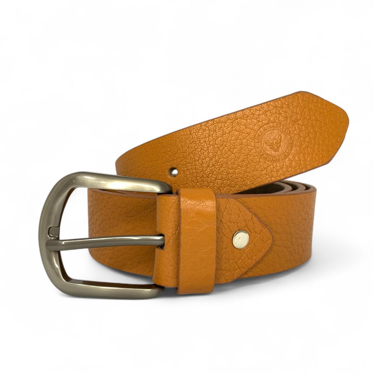 "Premium Bull & Buffalo Leather Belt for Men - 40mm Wide, Perfect for Jeans"