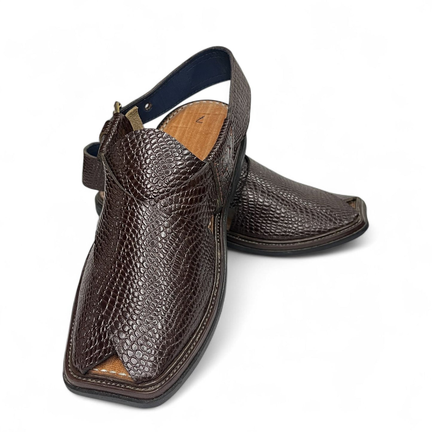 Premium Leather Peshawari Chappal (Leftover)