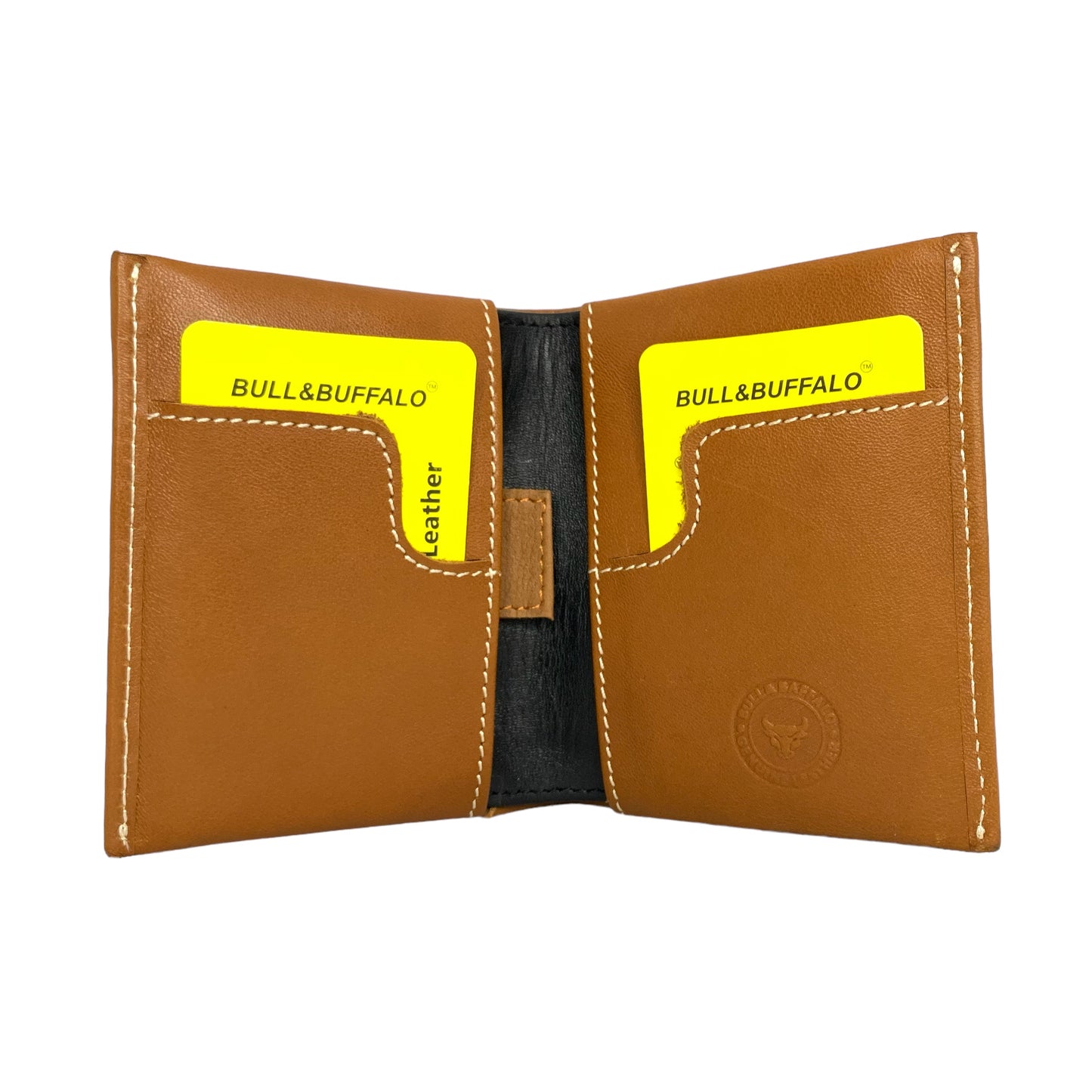 Premium Bull & Buffalo Leather Book Minifold Wallet