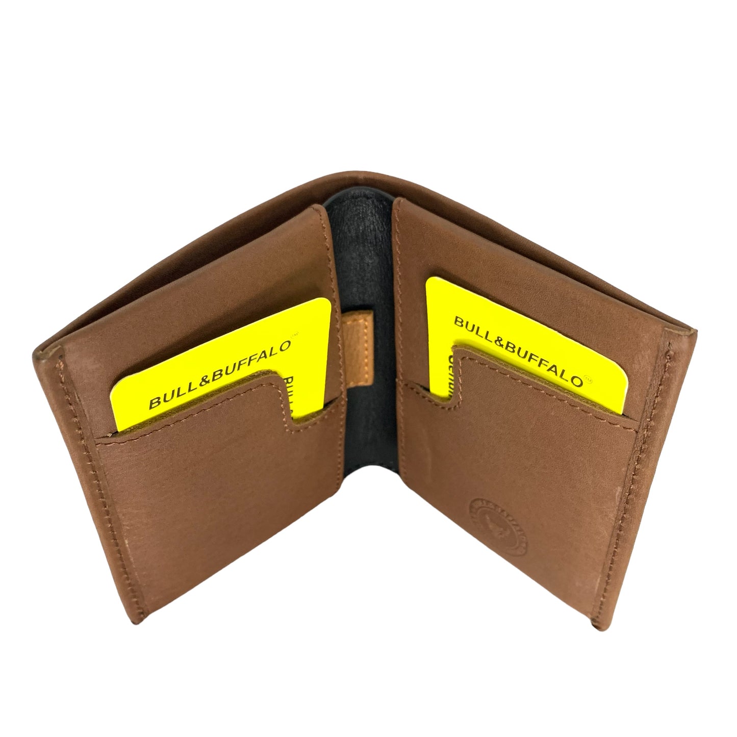 Premium Bull & Buffalo Leather Book Minifold Wallet