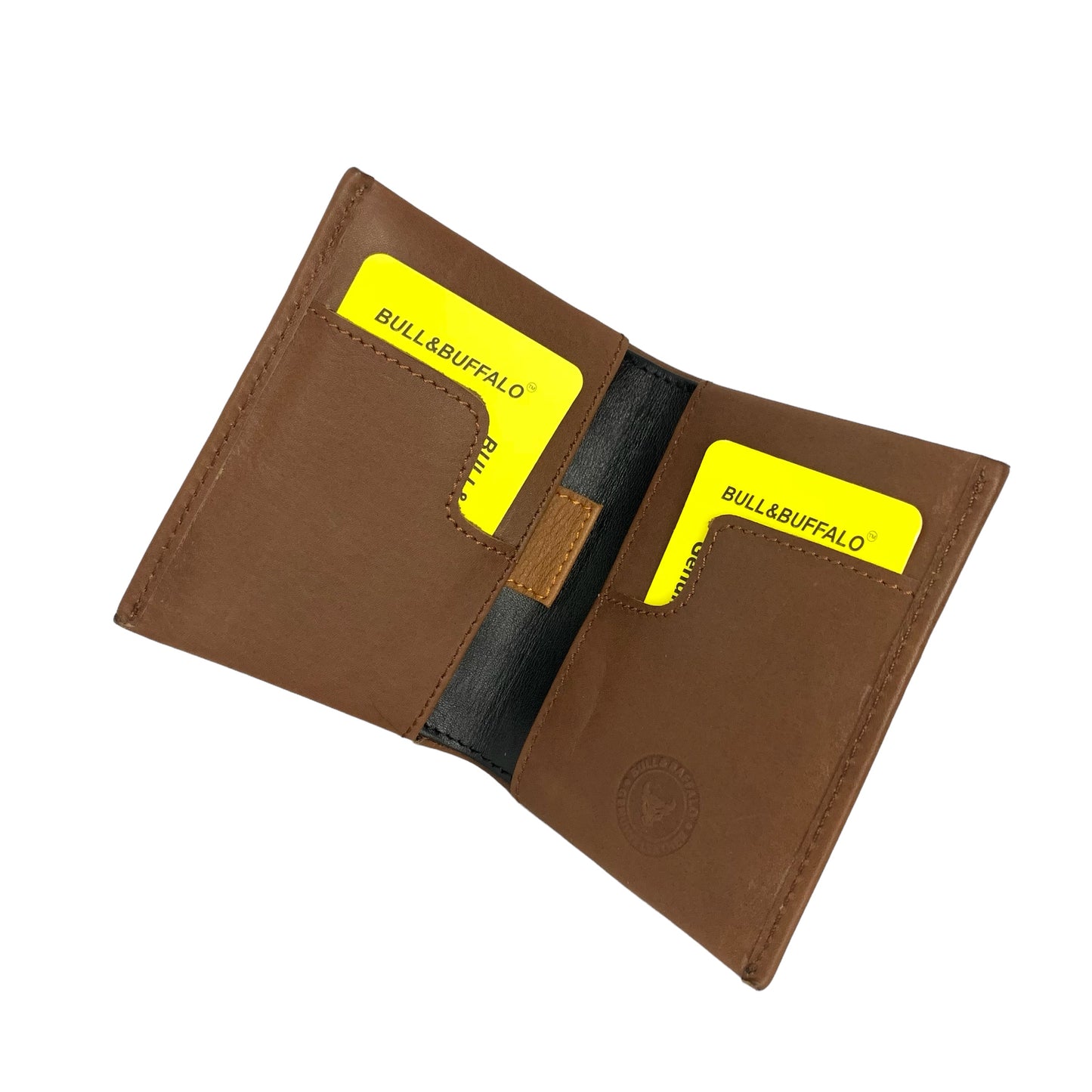 Premium Bull & Buffalo Leather Book Minifold Wallet