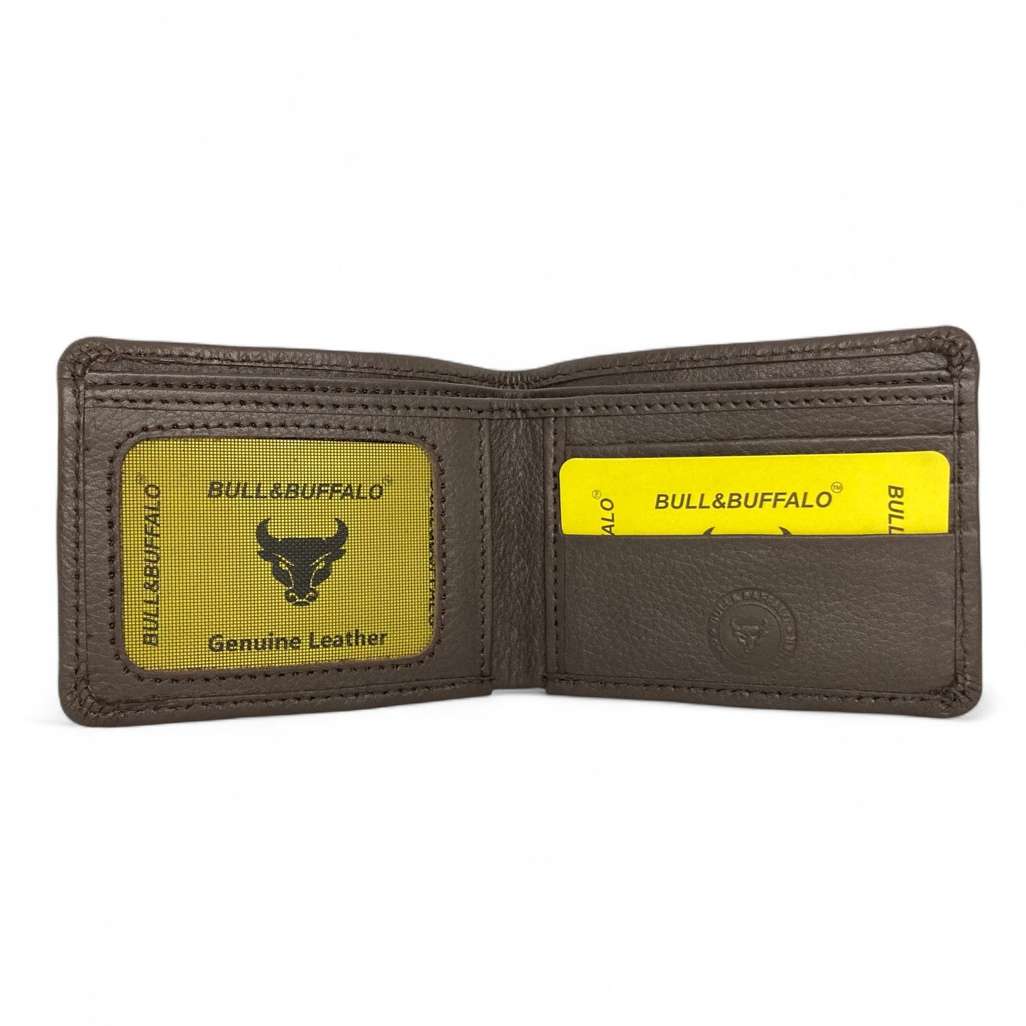 Premium Bull & Buffalo Leather Dollar Size Wallet