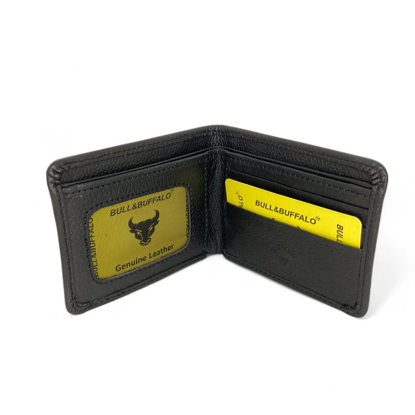 Premium Bull & Buffalo Leather Dollar Size Wallet