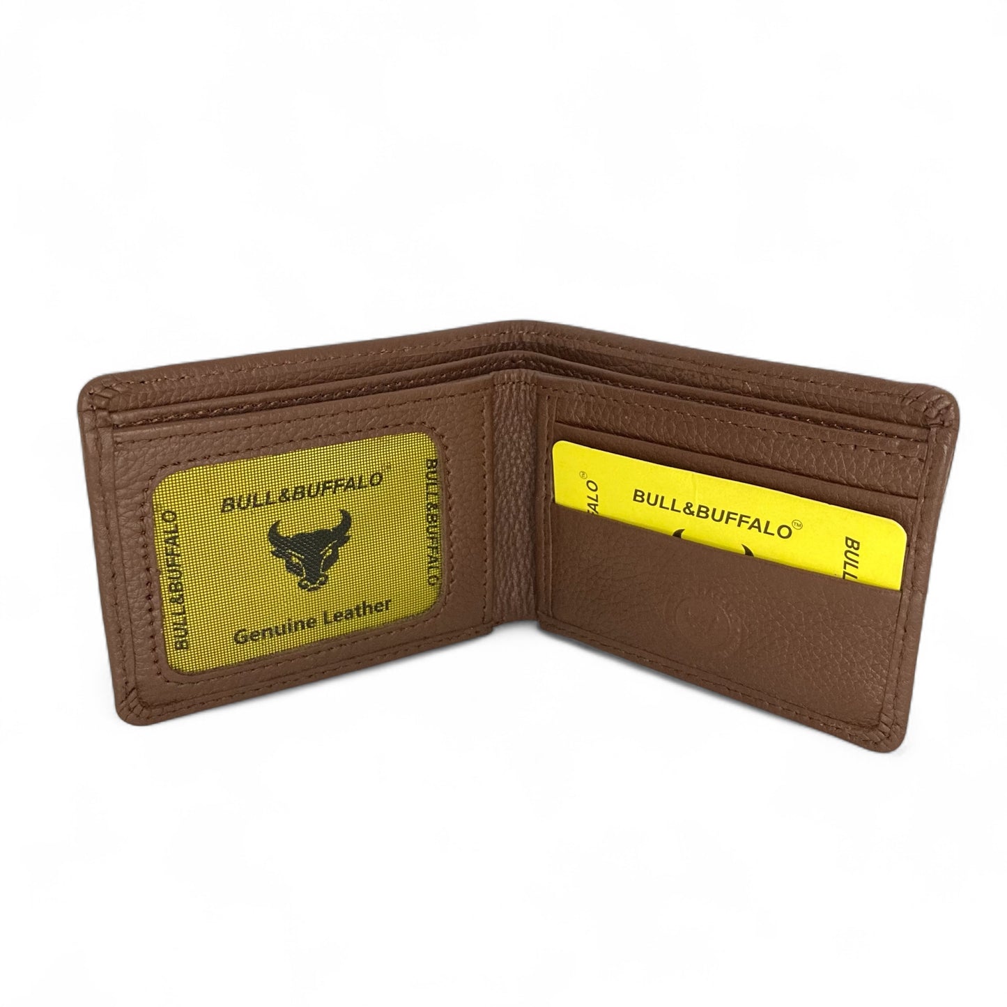 Premium Bull & Buffalo Leather Dollar Size Wallet