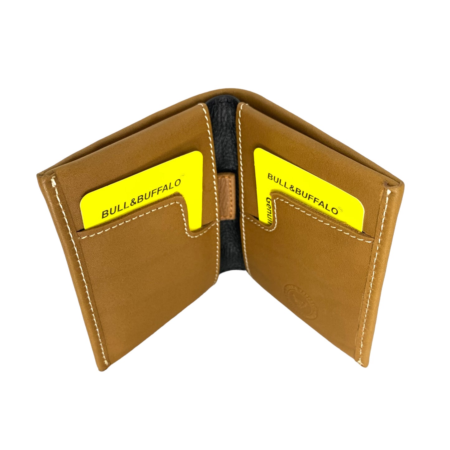Premium Bull & Buffalo Leather Book Minifold Wallet