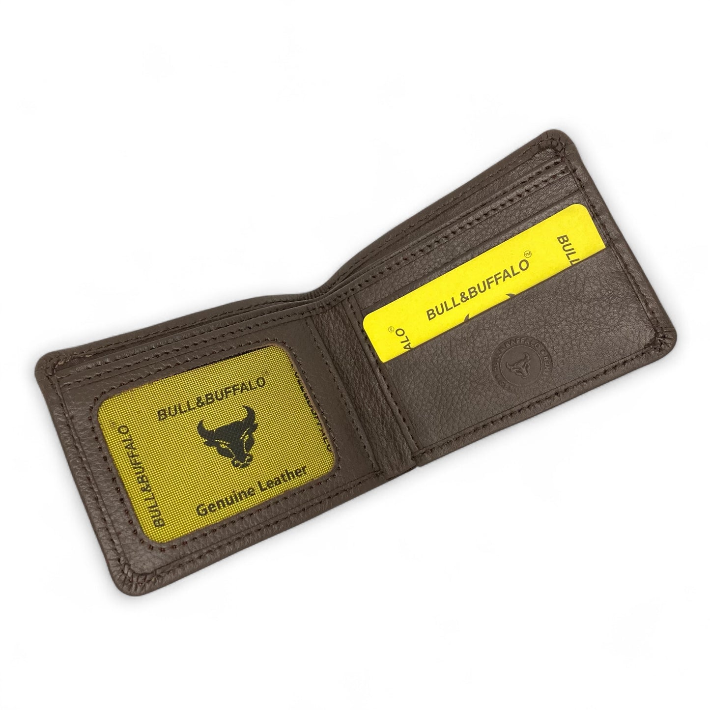 Premium Bull & Buffalo Leather Dollar Size Wallet