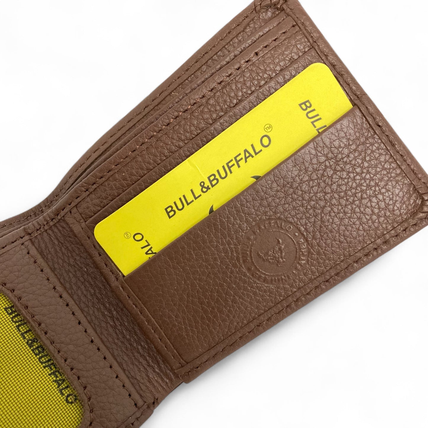 Premium Bull & Buffalo Leather Dollar Size Wallet