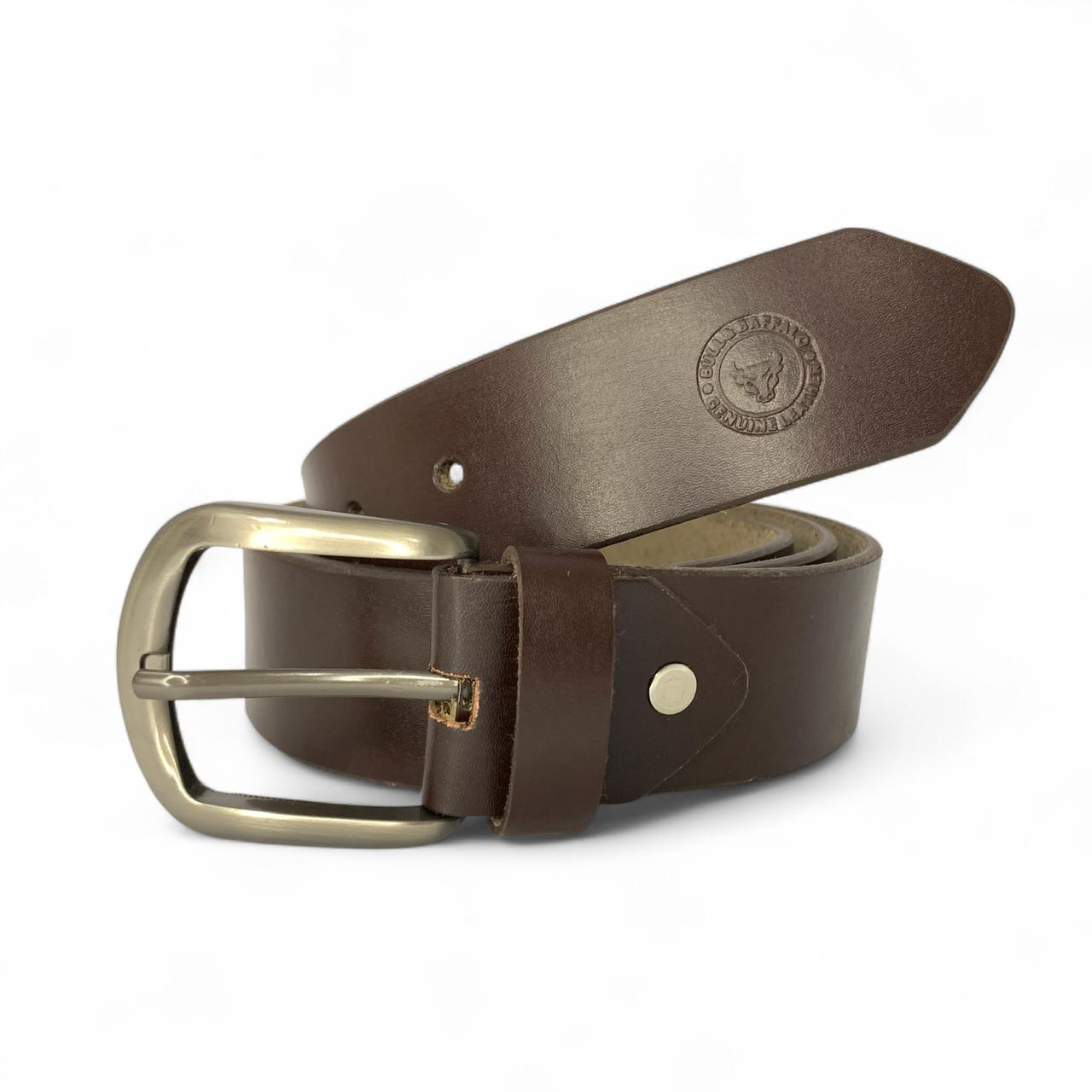 Premium Bull & Buffalo Leather Belt for Men Semi-Formal, 40mm Wide