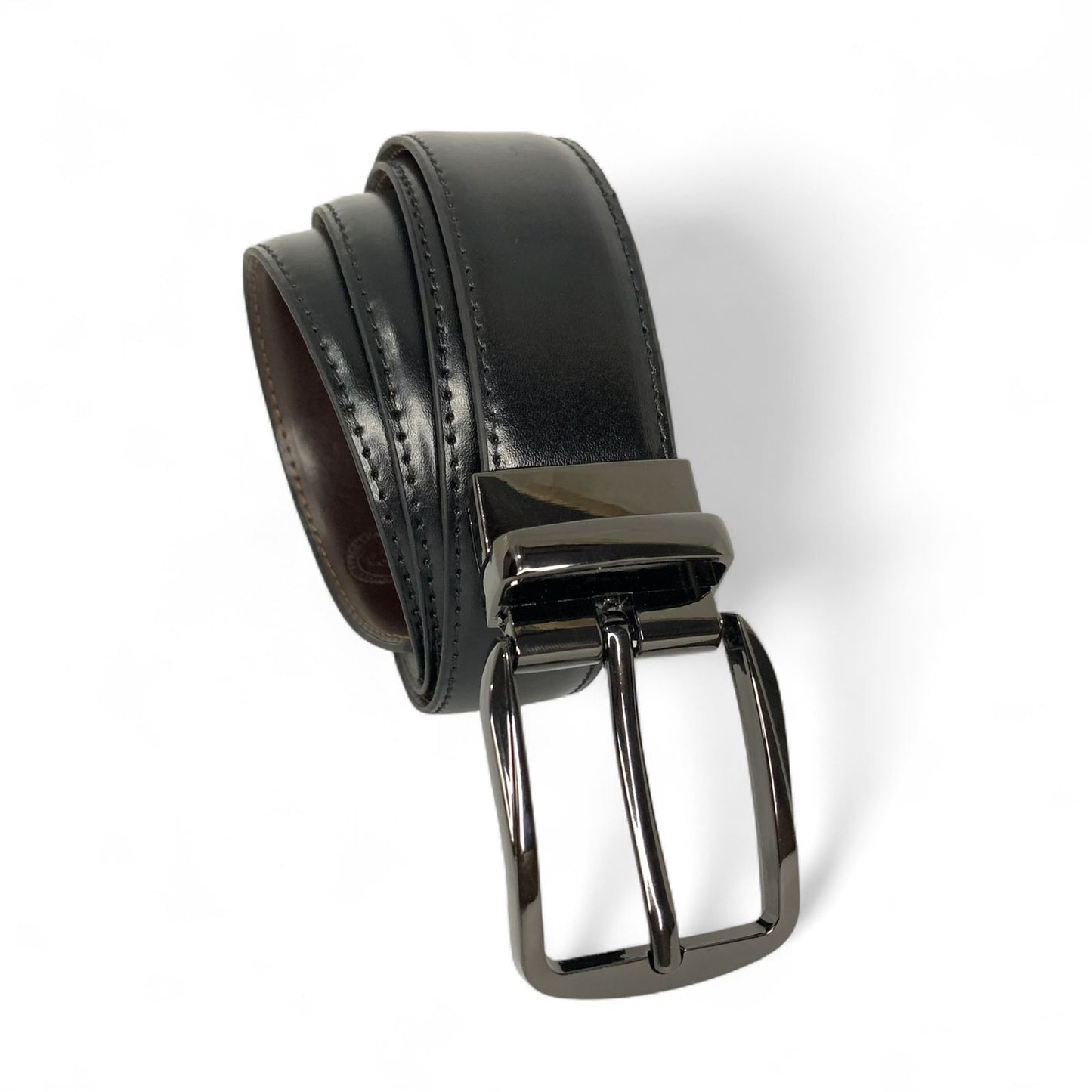 Premium Bull & Buffalo Leather Belt for Men Pure Formal, 35mm Wide, Double-Sided Reversible